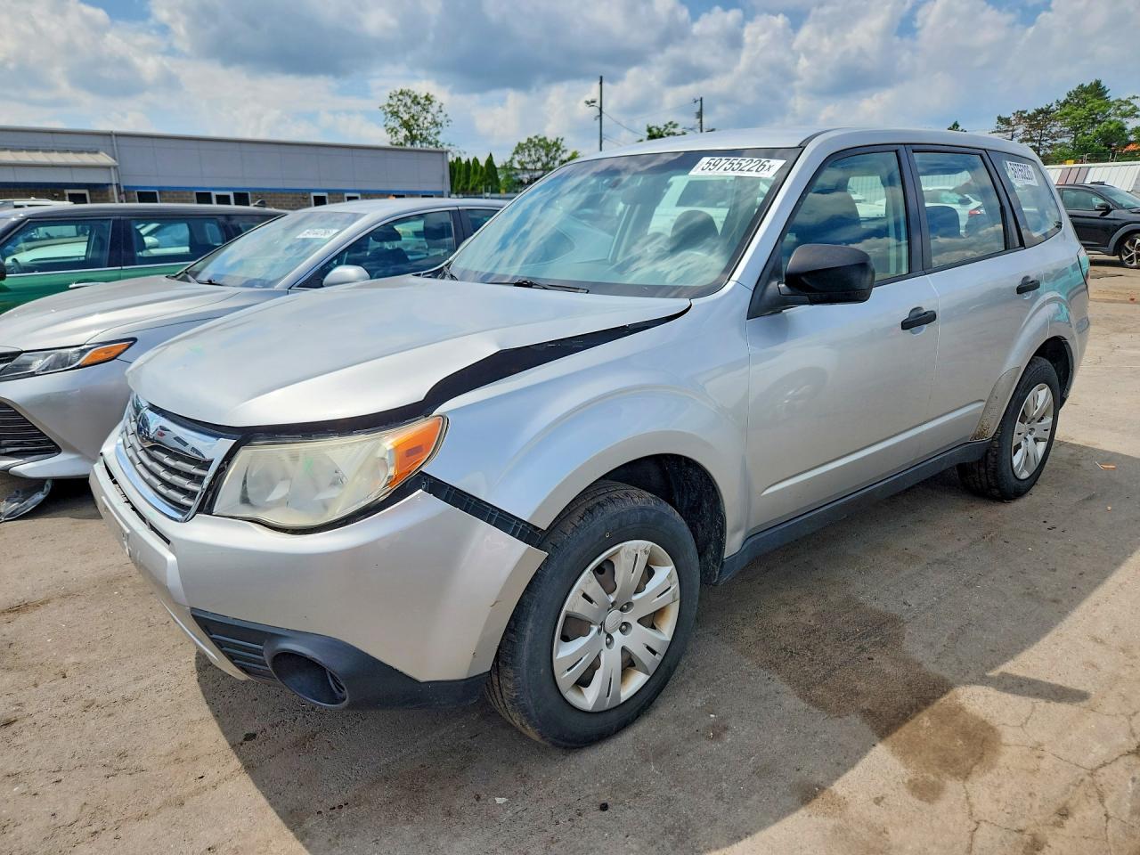 2009 Subaru Forester 2.5x White vin: JF2SH61689H791322