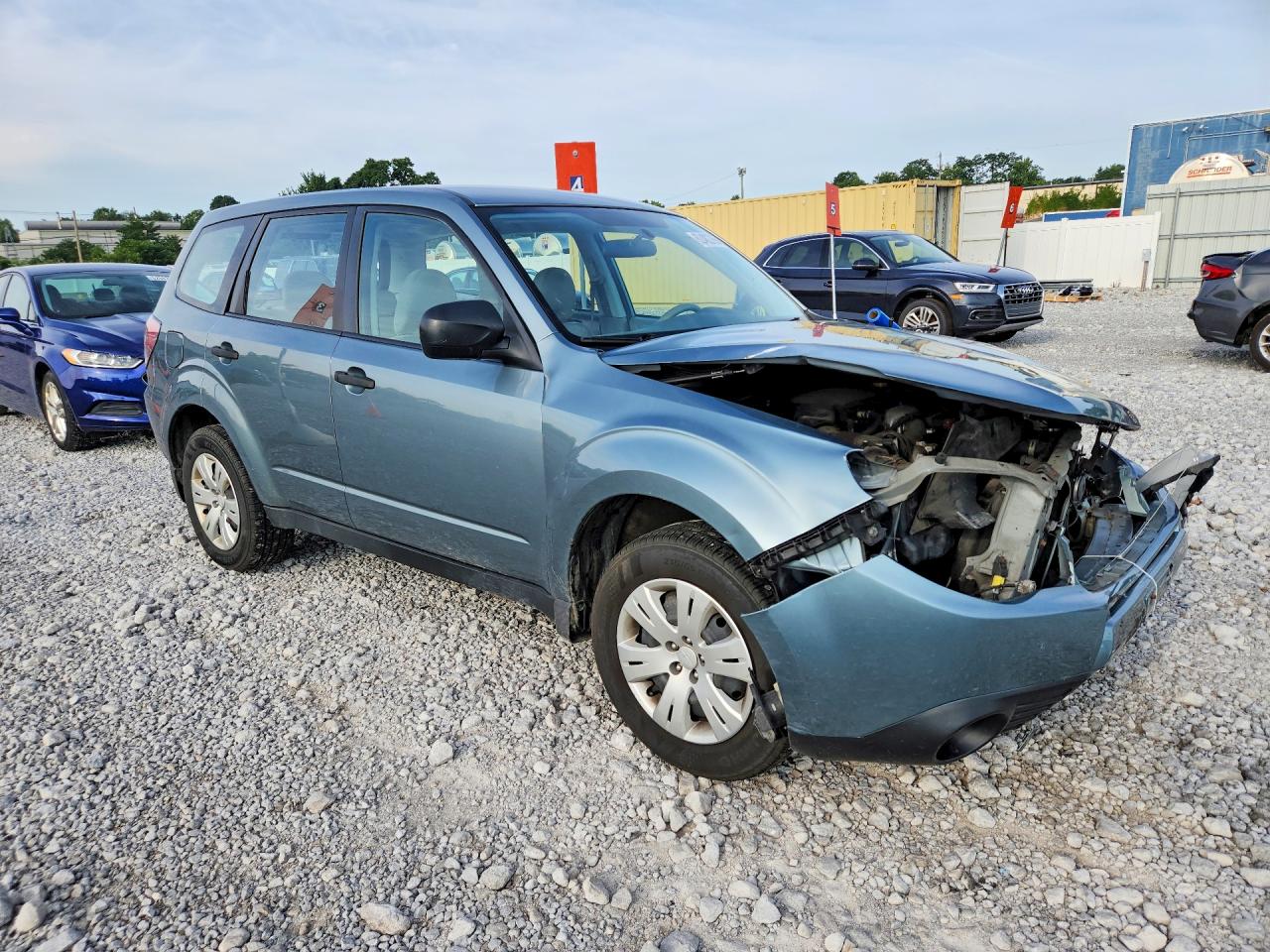 2009 Subaru Forester 2.5x Синий vin: JF2SH61699H743098