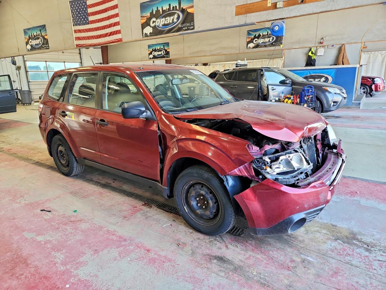 2009 Subaru Forester 2.5x Red vin: JF2SH61699H774397