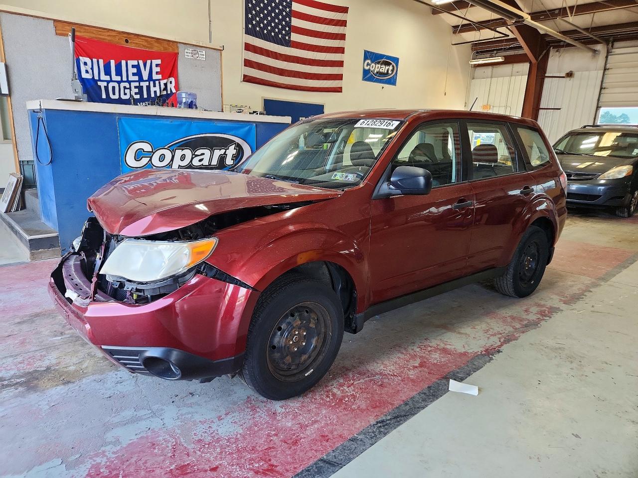 2009 Subaru Forester 2.5x Red vin: JF2SH61699H774397
