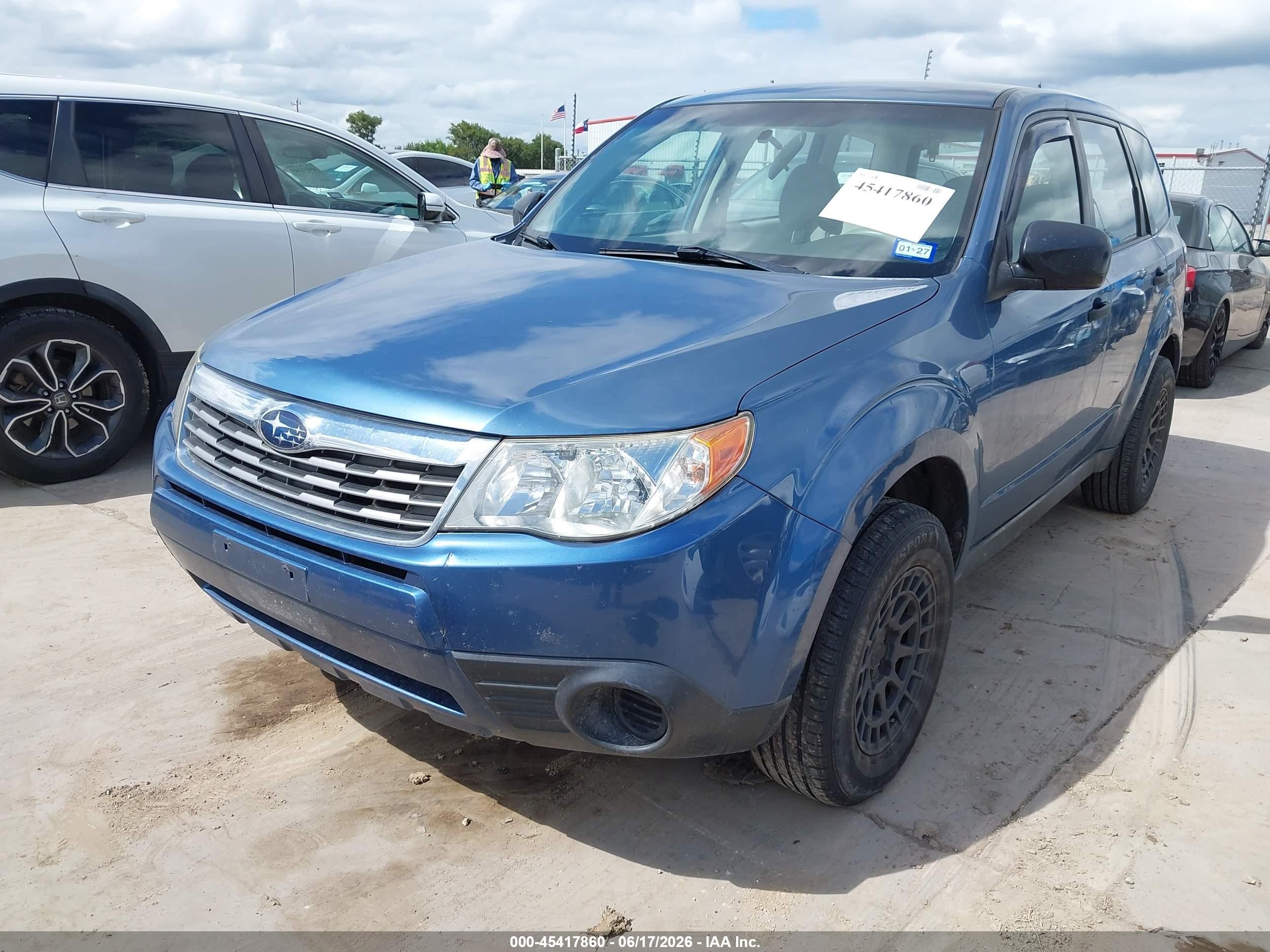 2009 Subaru Forester 2.5x Blue vin: JF2SH616X9G726767
