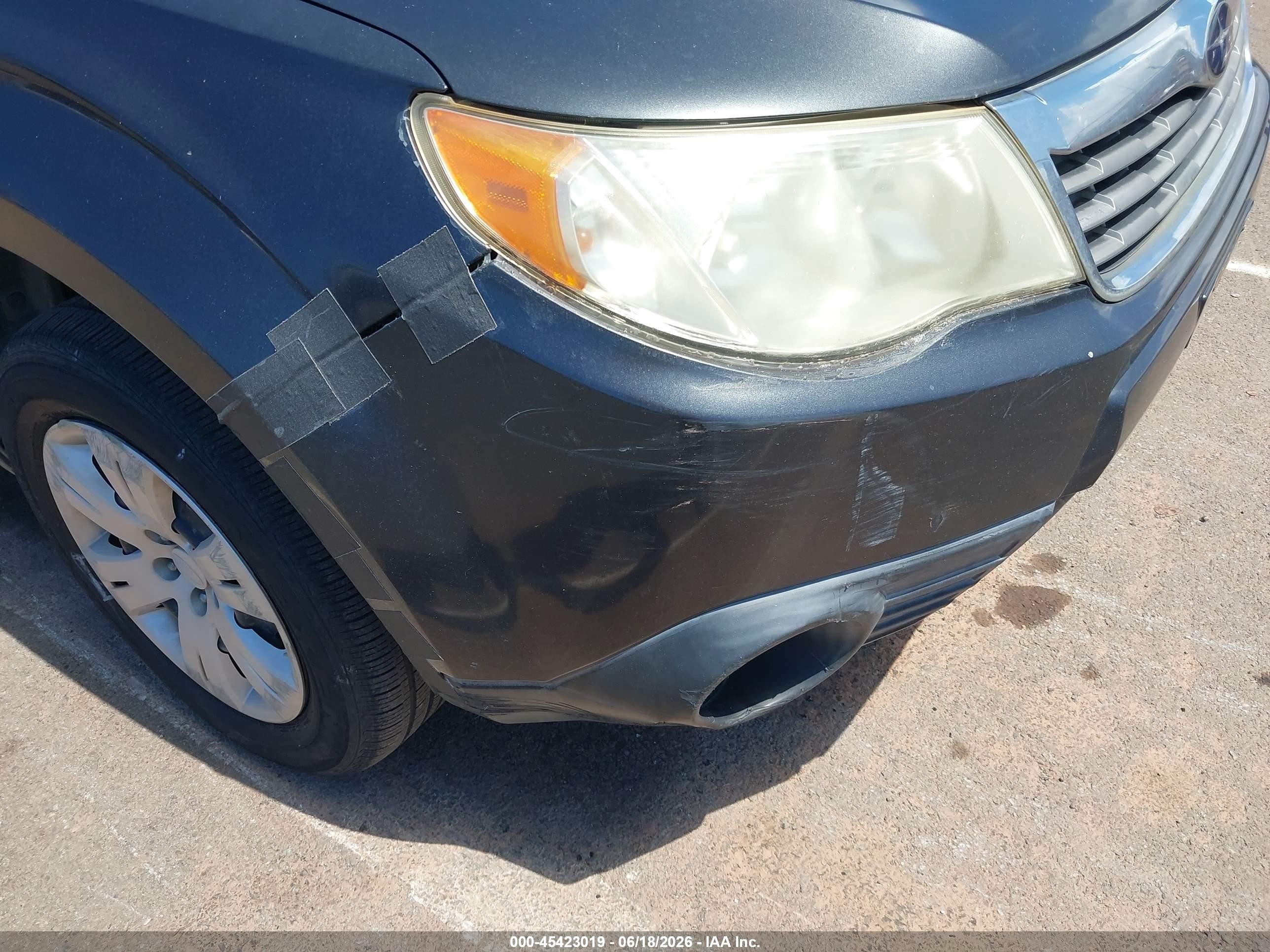2009 Subaru Forester 2.5x Blue vin: JF2SH616X9H700406
