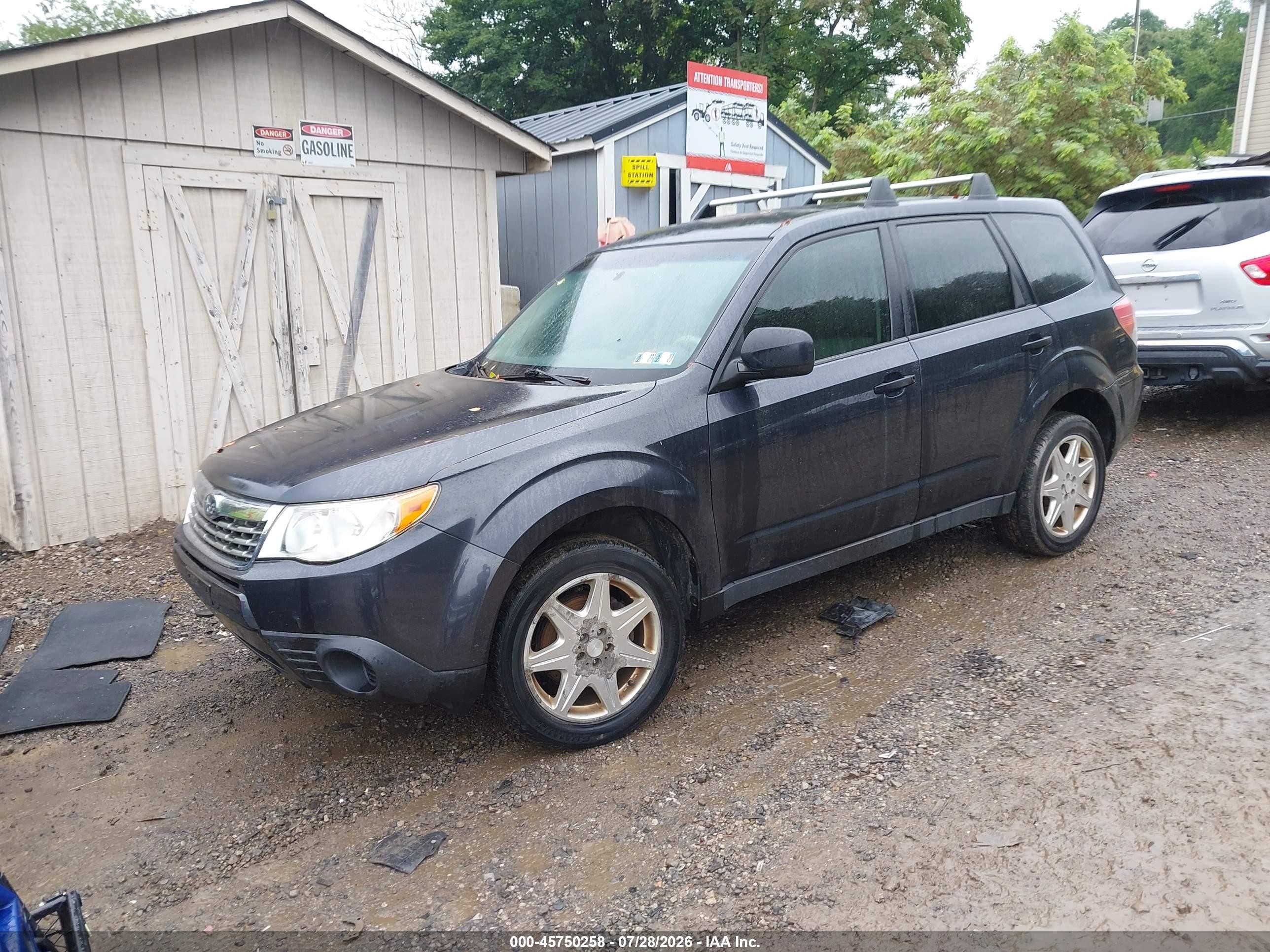 2009 Subaru Forester 2.5x Gray vin: JF2SH616X9H730554