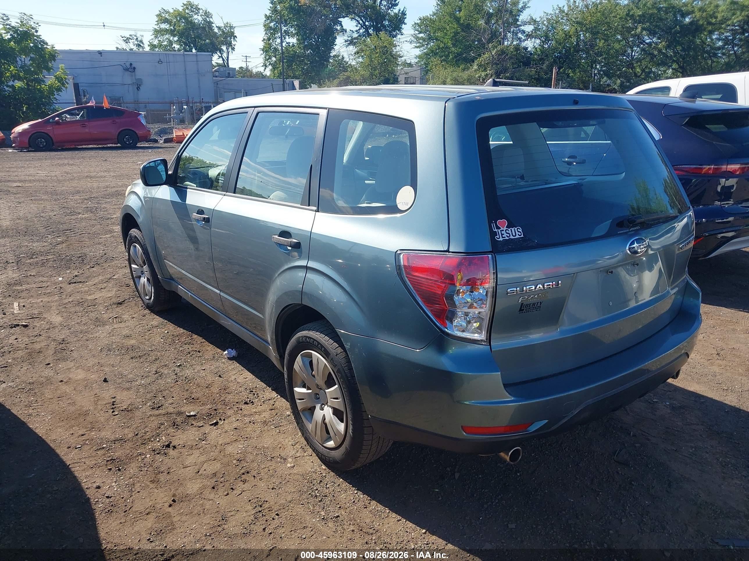 2009 Subaru Forester 2.5x Light Blue vin: JF2SH616X9H778779
