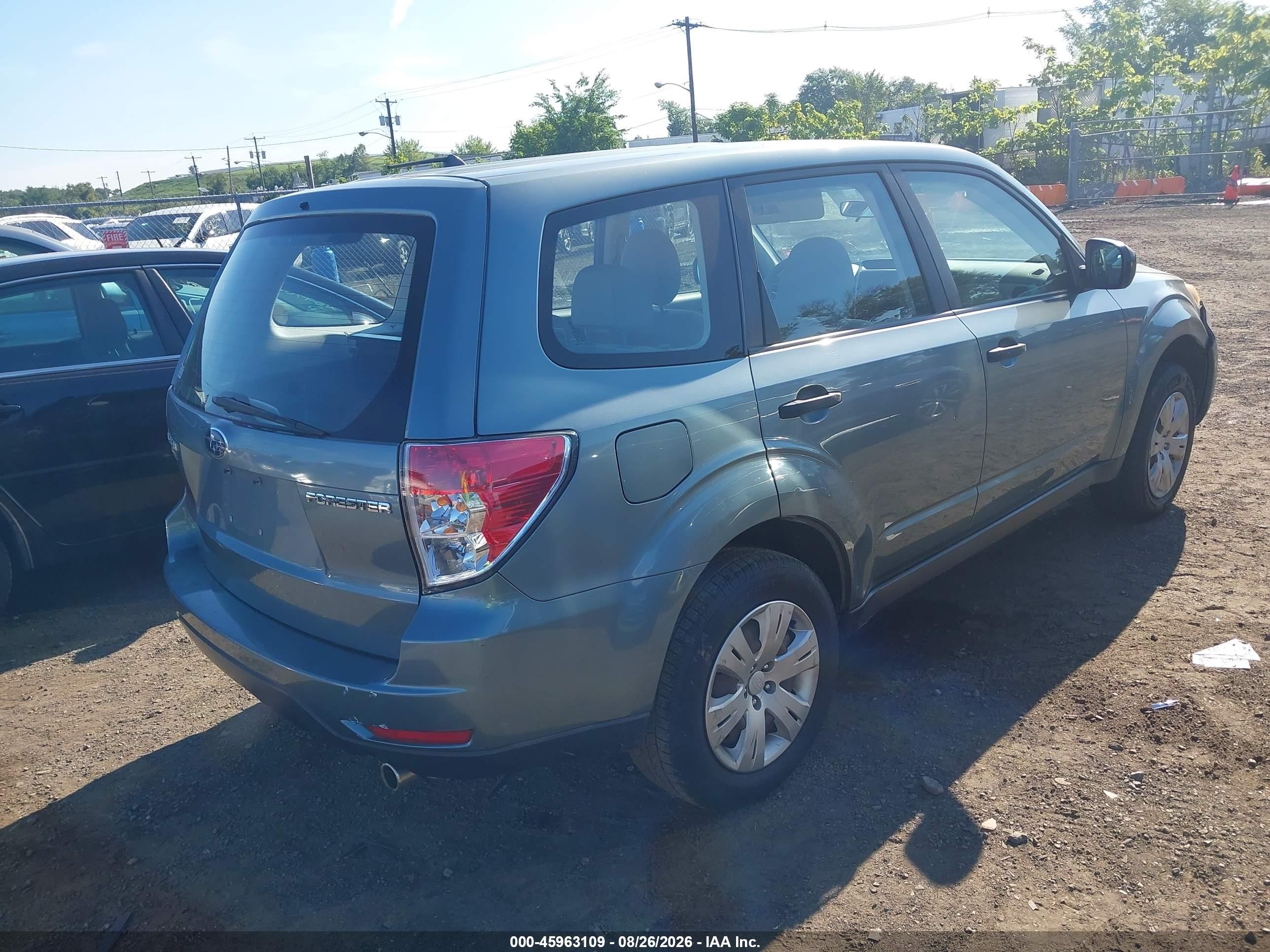 2009 Subaru Forester 2.5x Light Blue vin: JF2SH616X9H778779