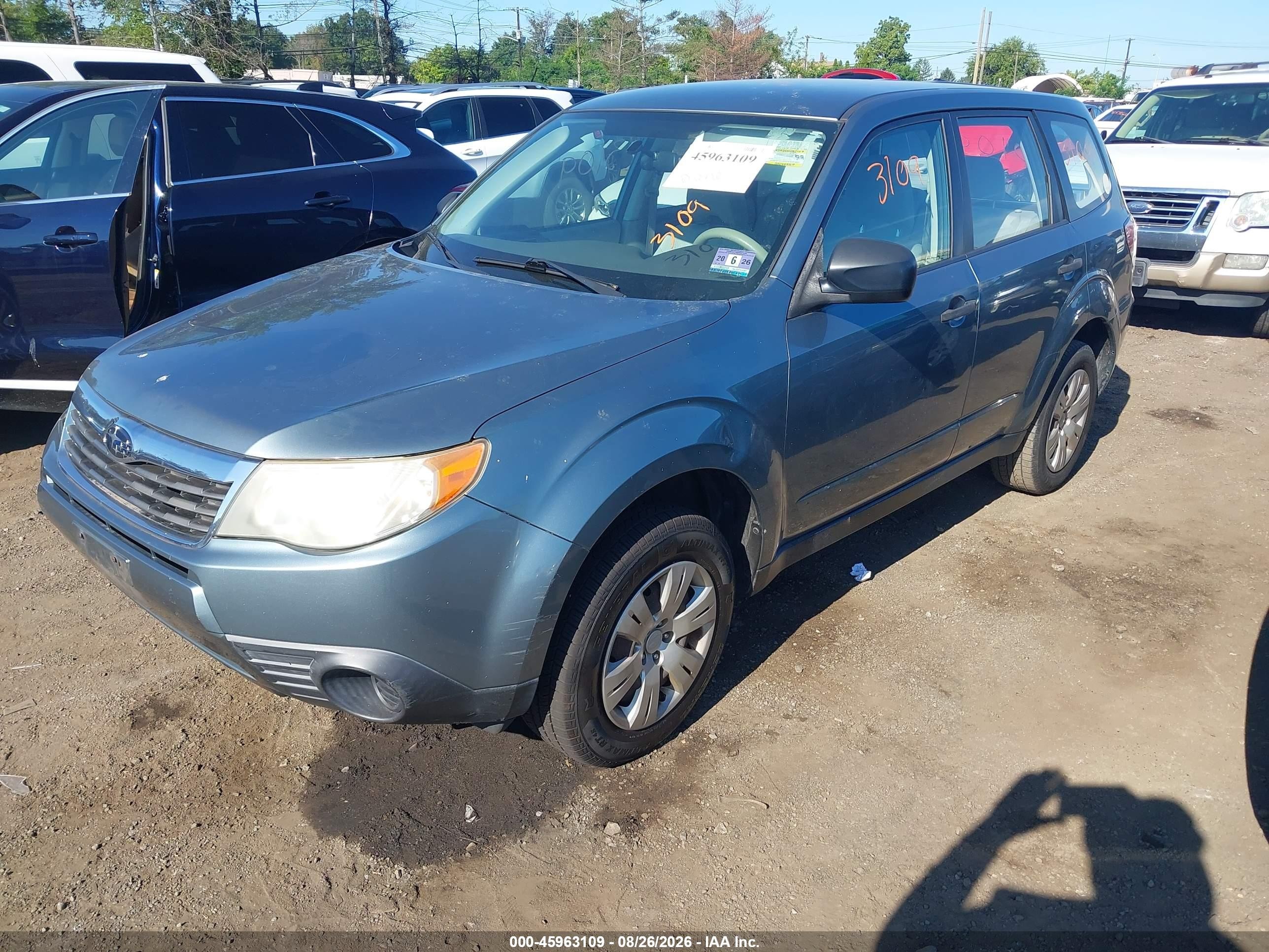 2009 Subaru Forester 2.5x Light Blue vin: JF2SH616X9H778779