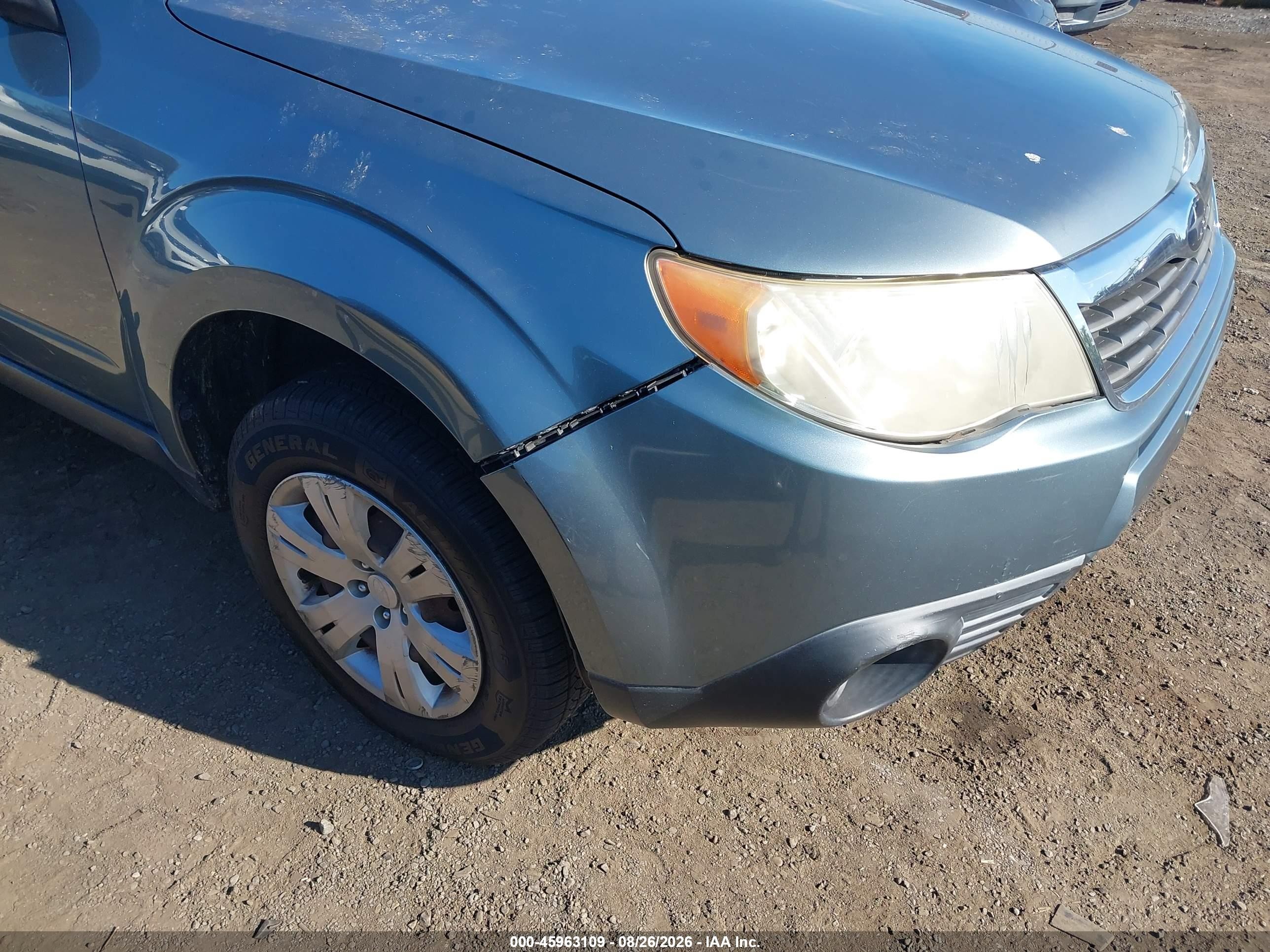 2009 Subaru Forester 2.5x Light Blue vin: JF2SH616X9H778779