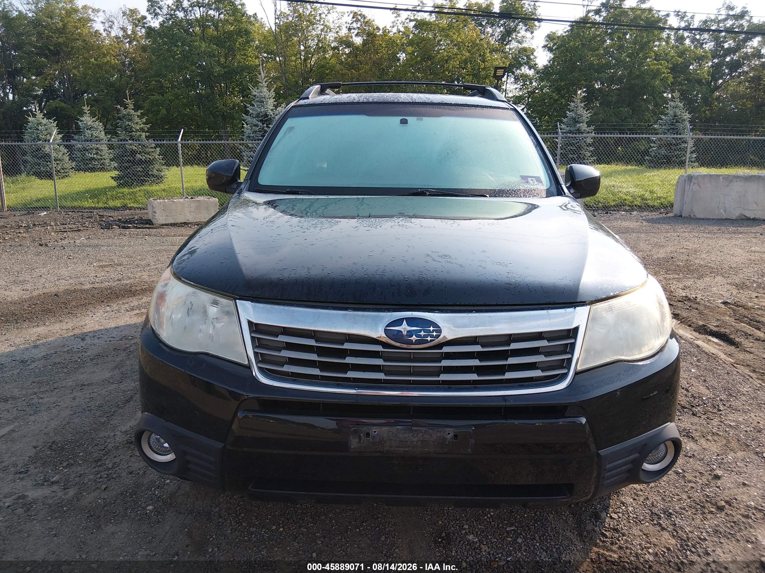 2009 Subaru Forester 2.5x Black vin: JF2SH63629H745076
