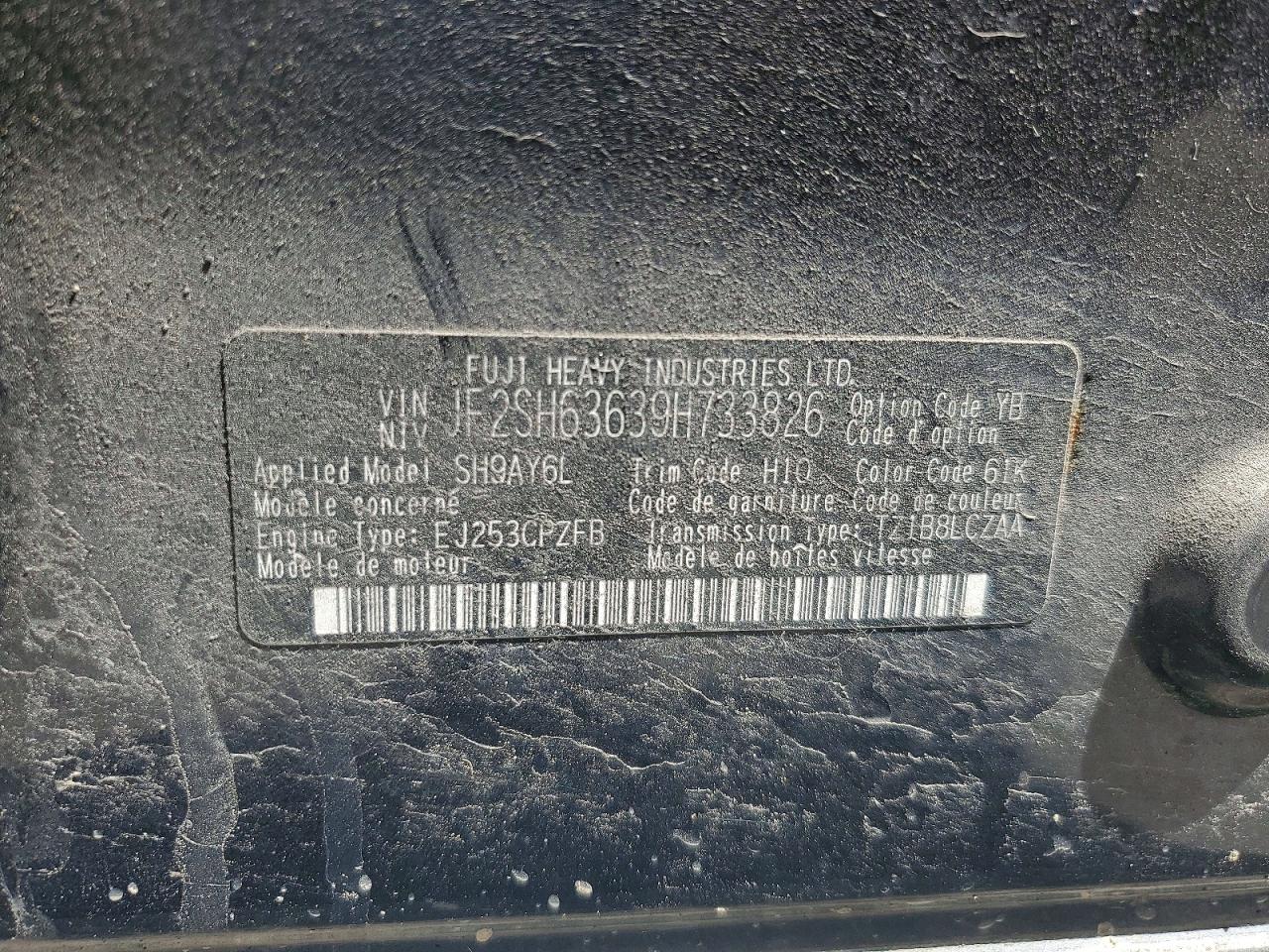 2009 Subaru Forester 2.5x Premium Gray vin: JF2SH63639H733826