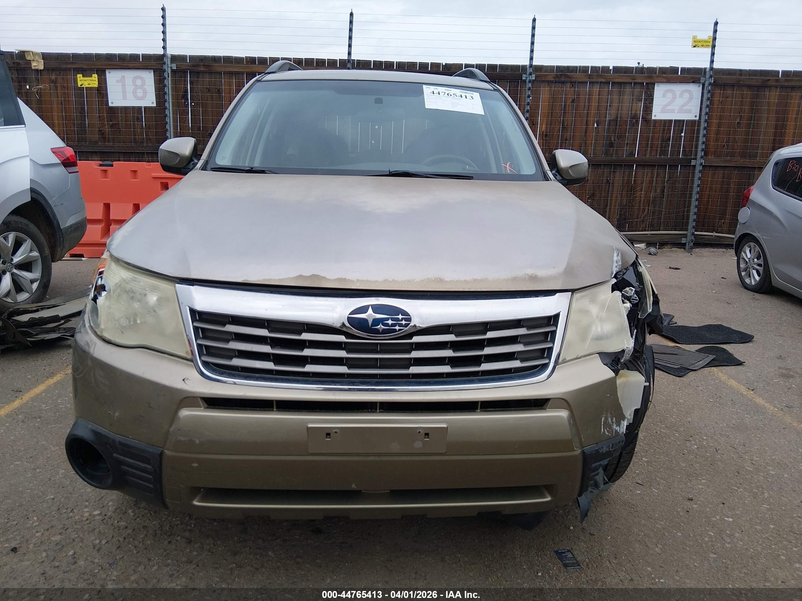 2009 Subaru Forester 2.5x Champagne vin: JF2SH63639H763280