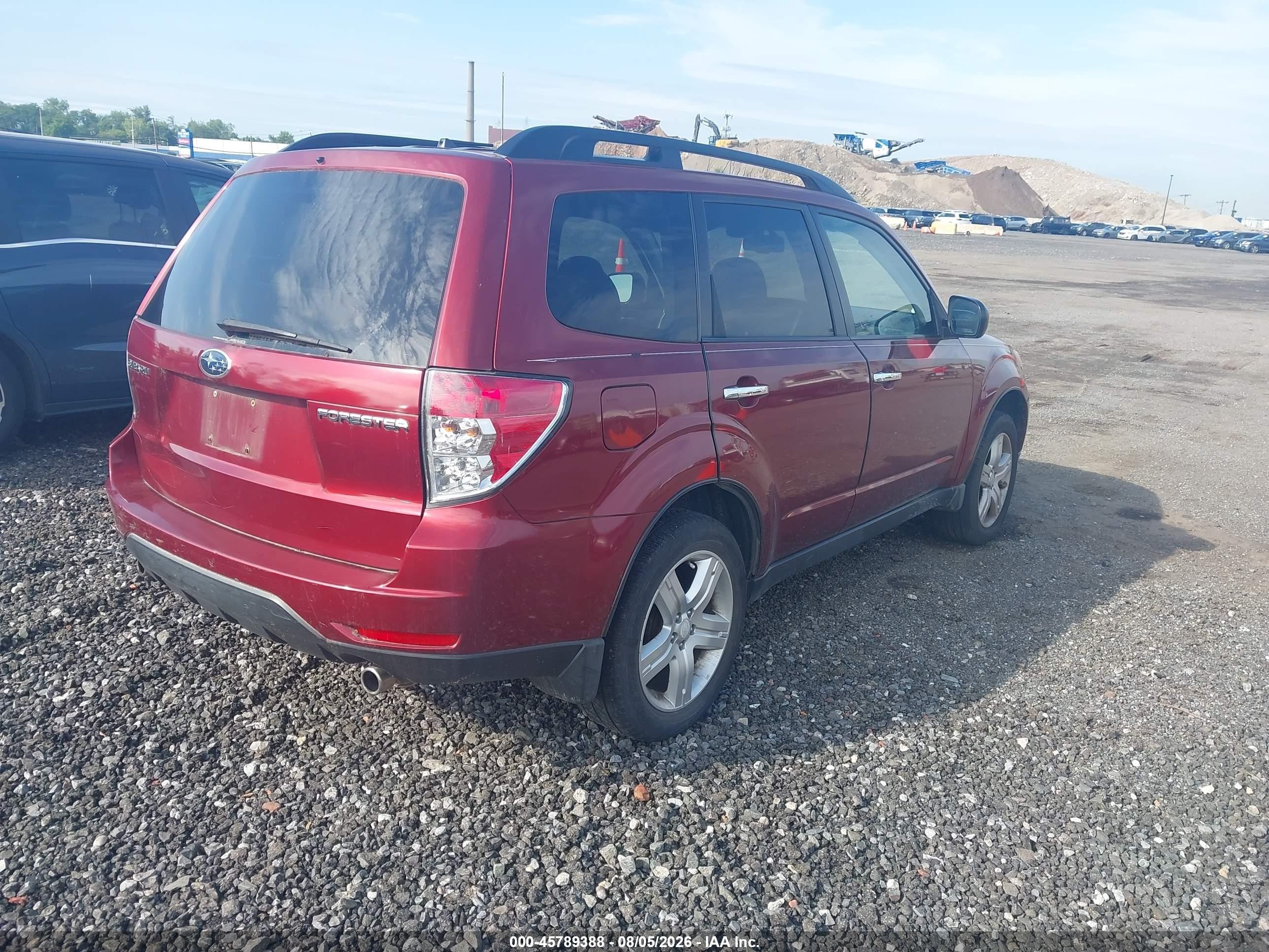 2009 Subaru Forester 2.5x Красный vin: JF2SH63649H756581
