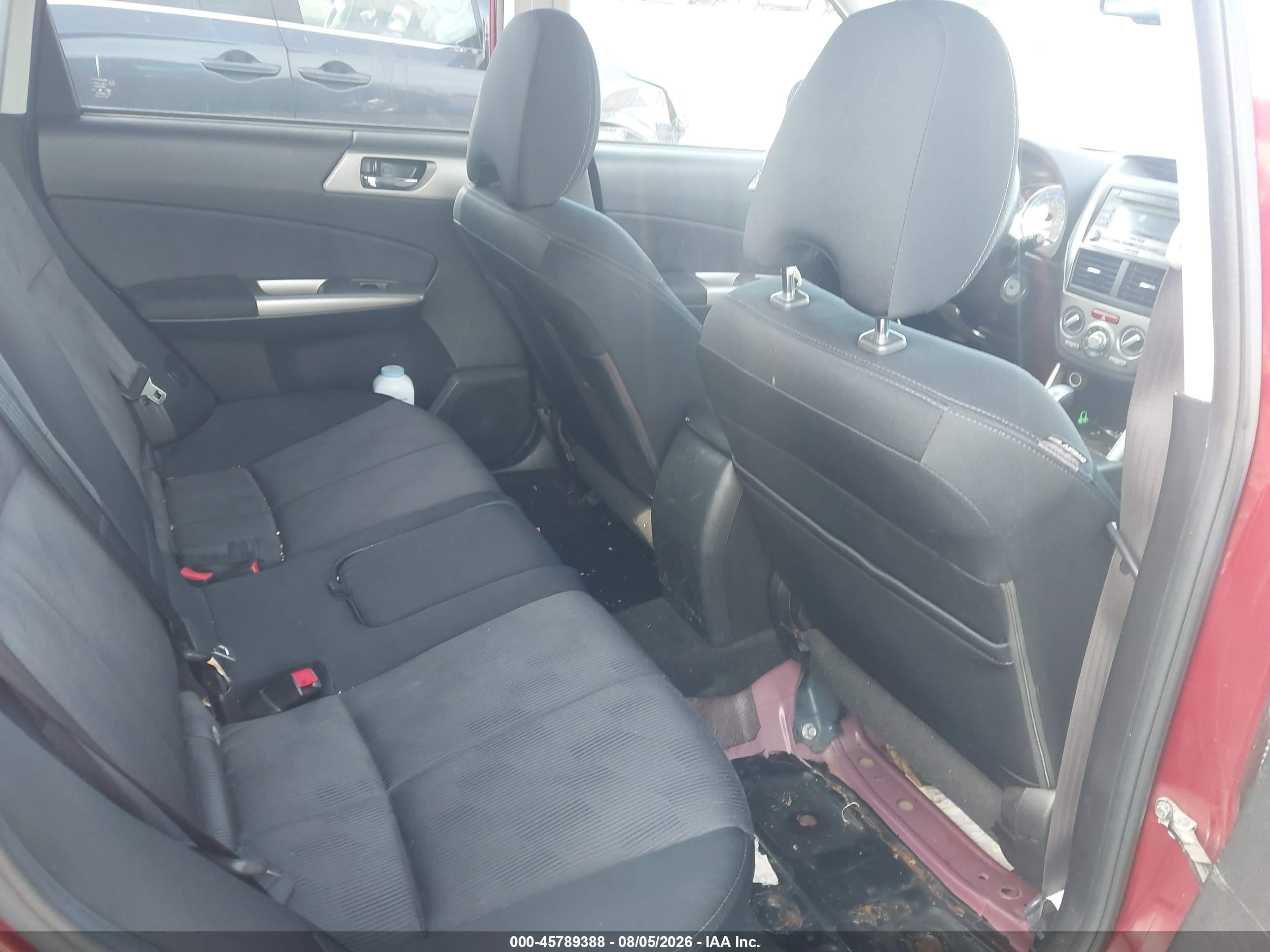 2009 Subaru Forester 2.5x Красный vin: JF2SH63649H756581