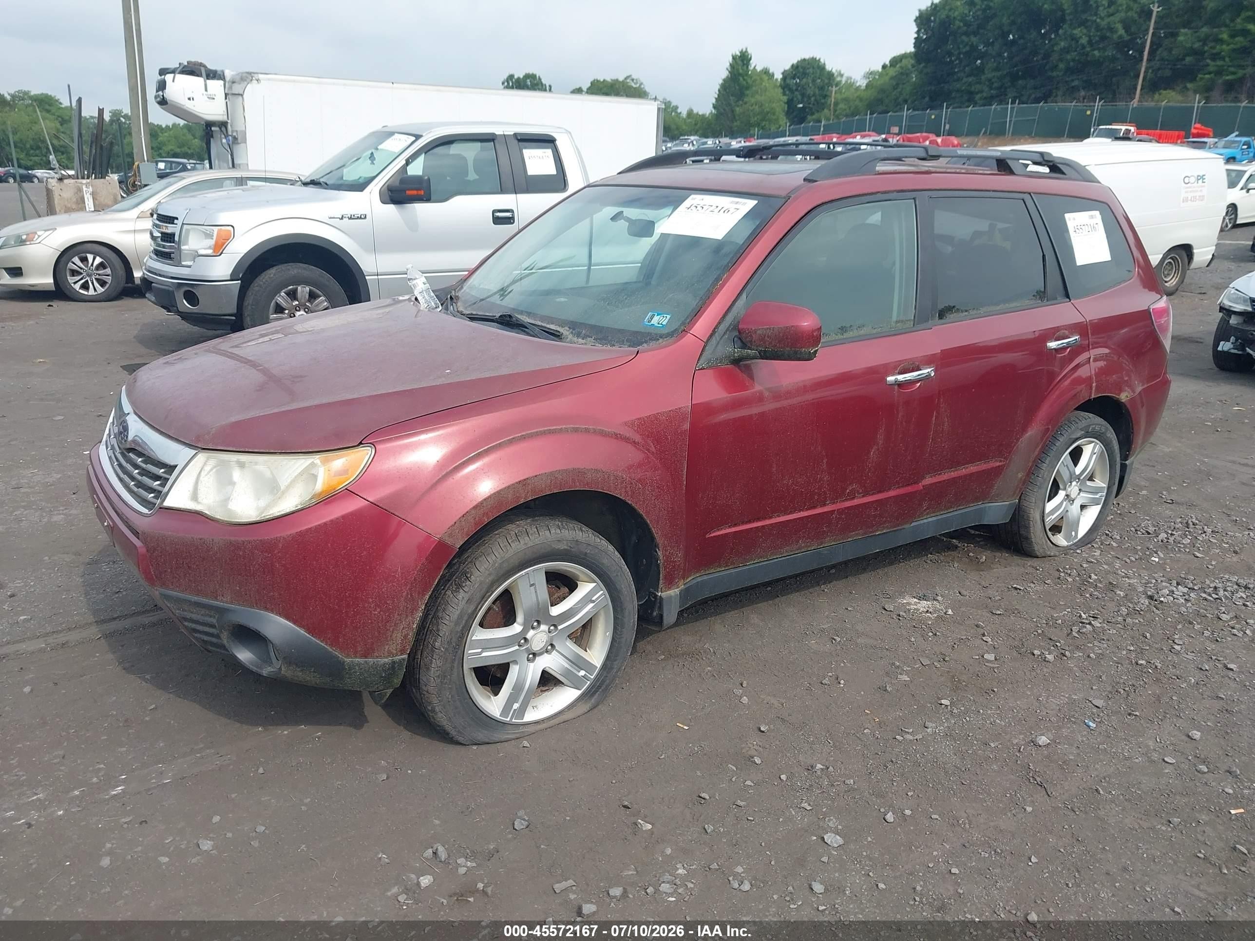 2009 Subaru Forester 2.5x Red vin: JF2SH63659G749015