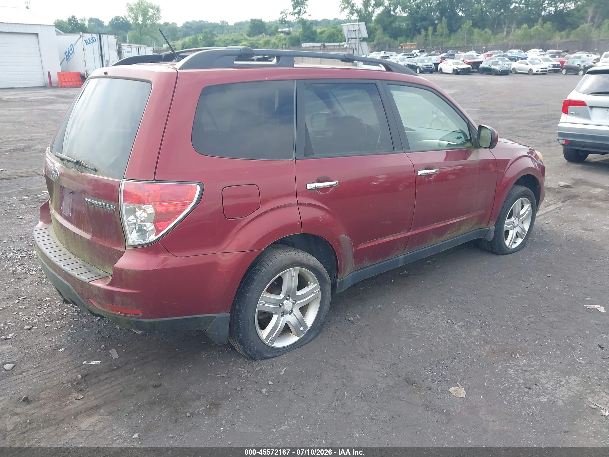 2009 Subaru Forester 2.5x Red vin: JF2SH63659G749015