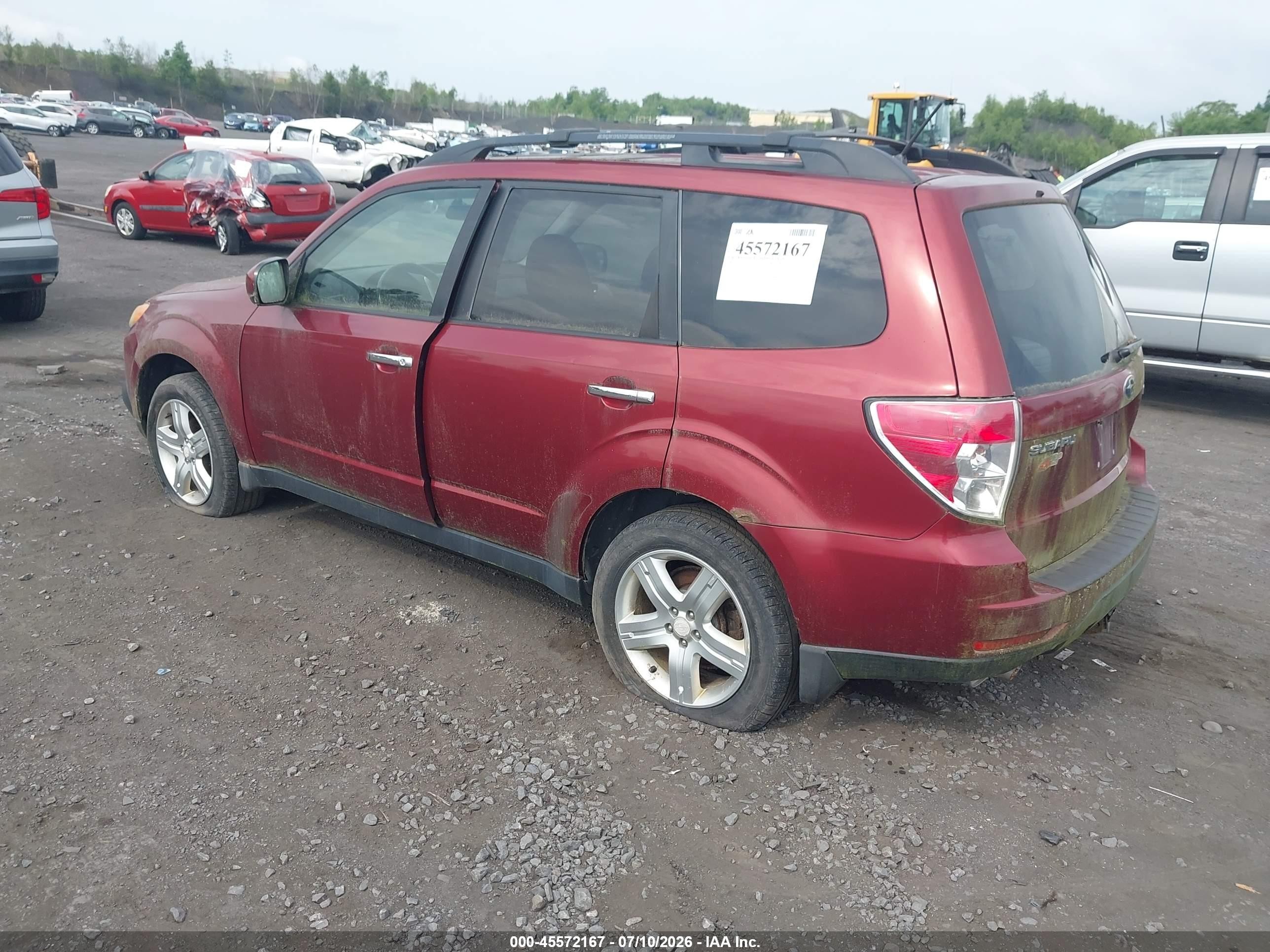 2009 Subaru Forester 2.5x Red vin: JF2SH63659G749015