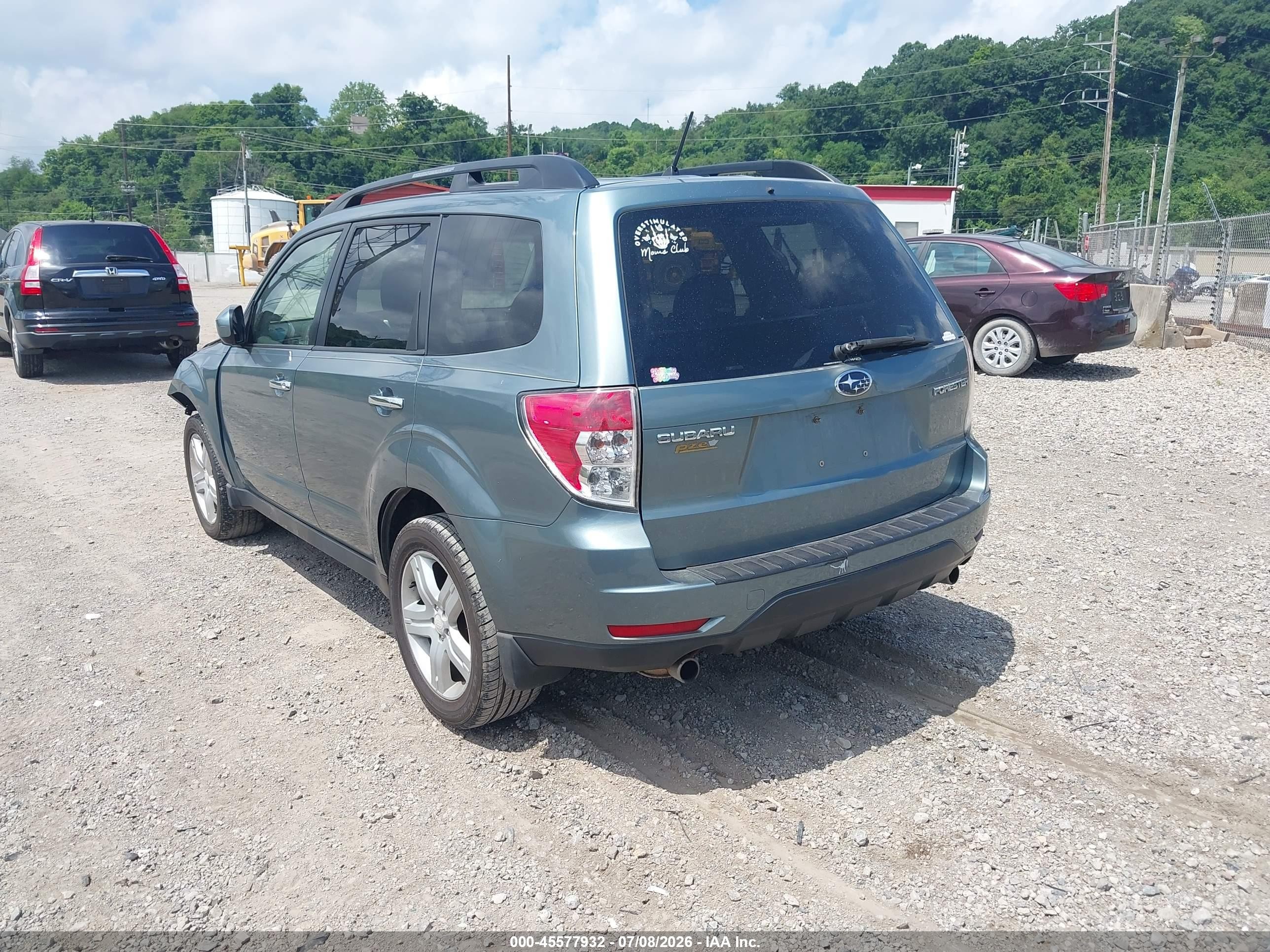 2009 Subaru Forester 2.5x Green vin: JF2SH63659H769694