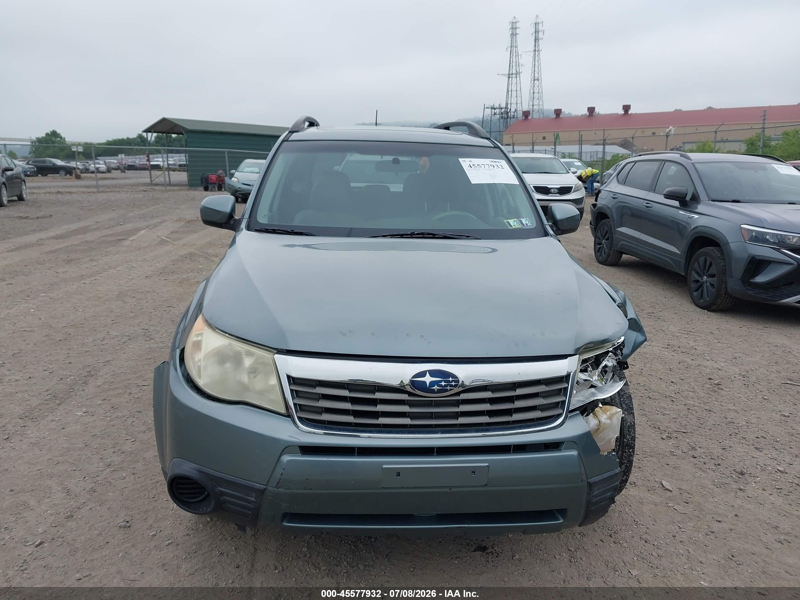 2009 Subaru Forester 2.5x Green vin: JF2SH63659H769694