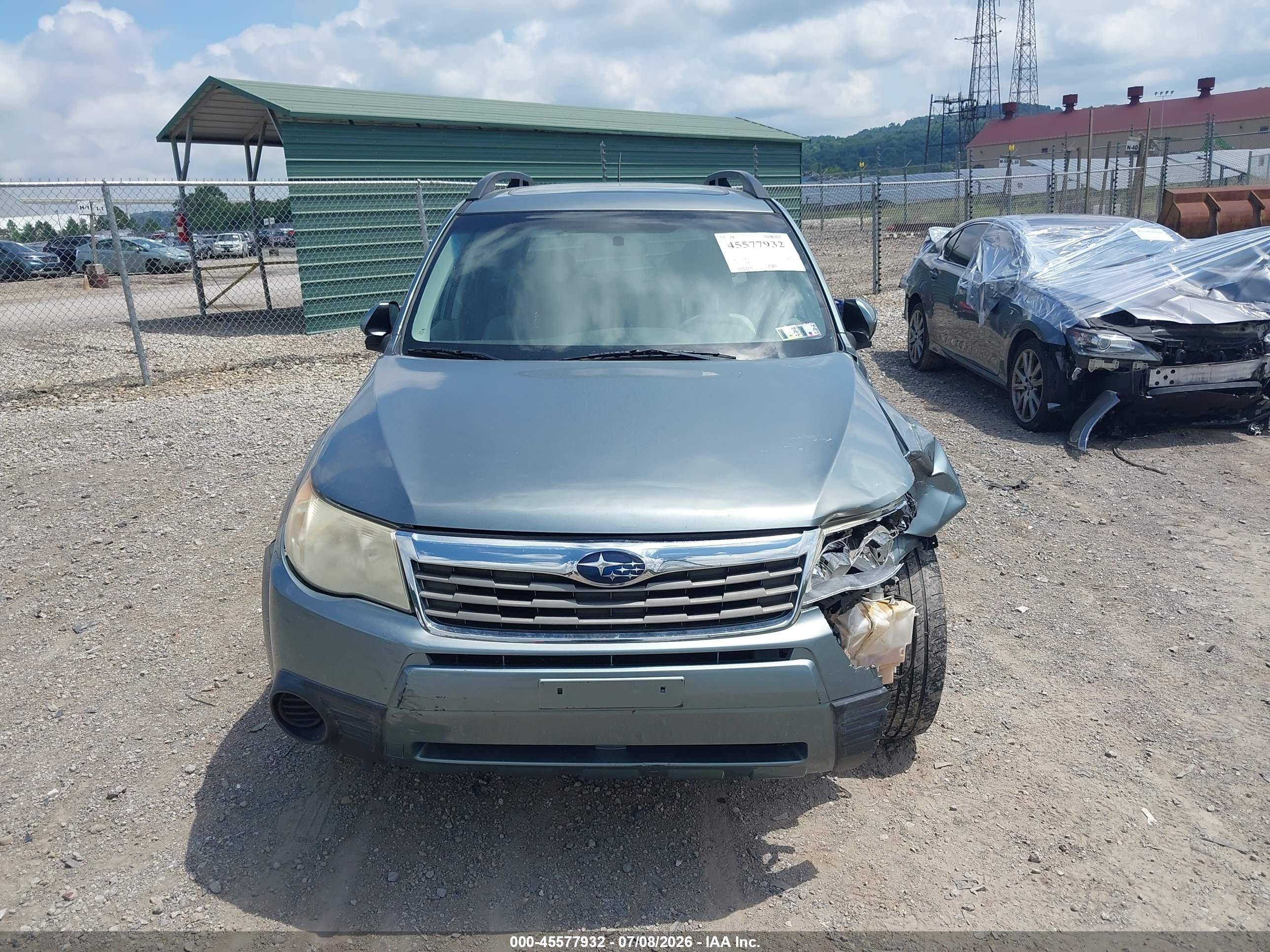 2009 Subaru Forester 2.5x Green vin: JF2SH63659H769694