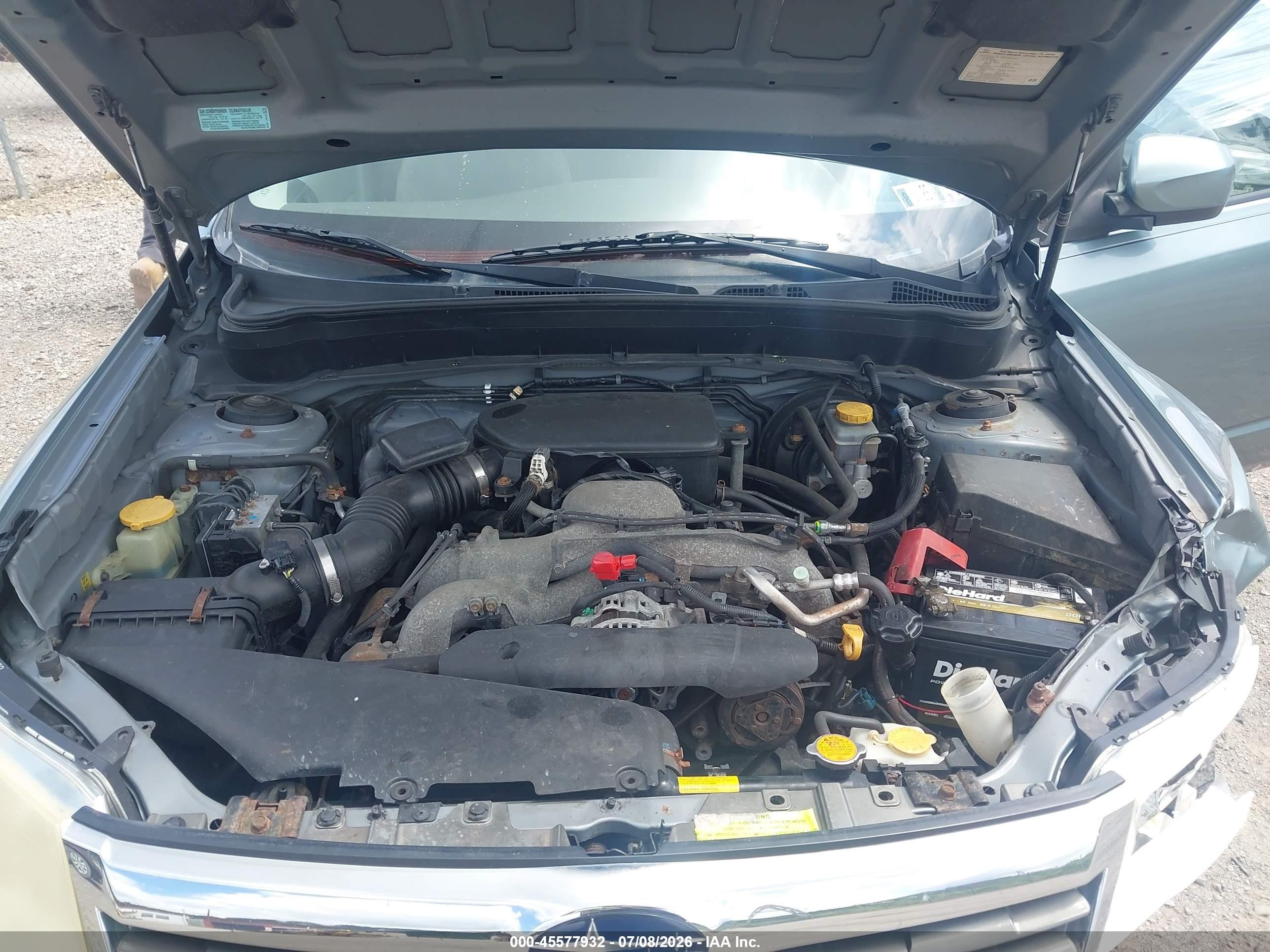 2009 Subaru Forester 2.5x Green vin: JF2SH63659H769694
