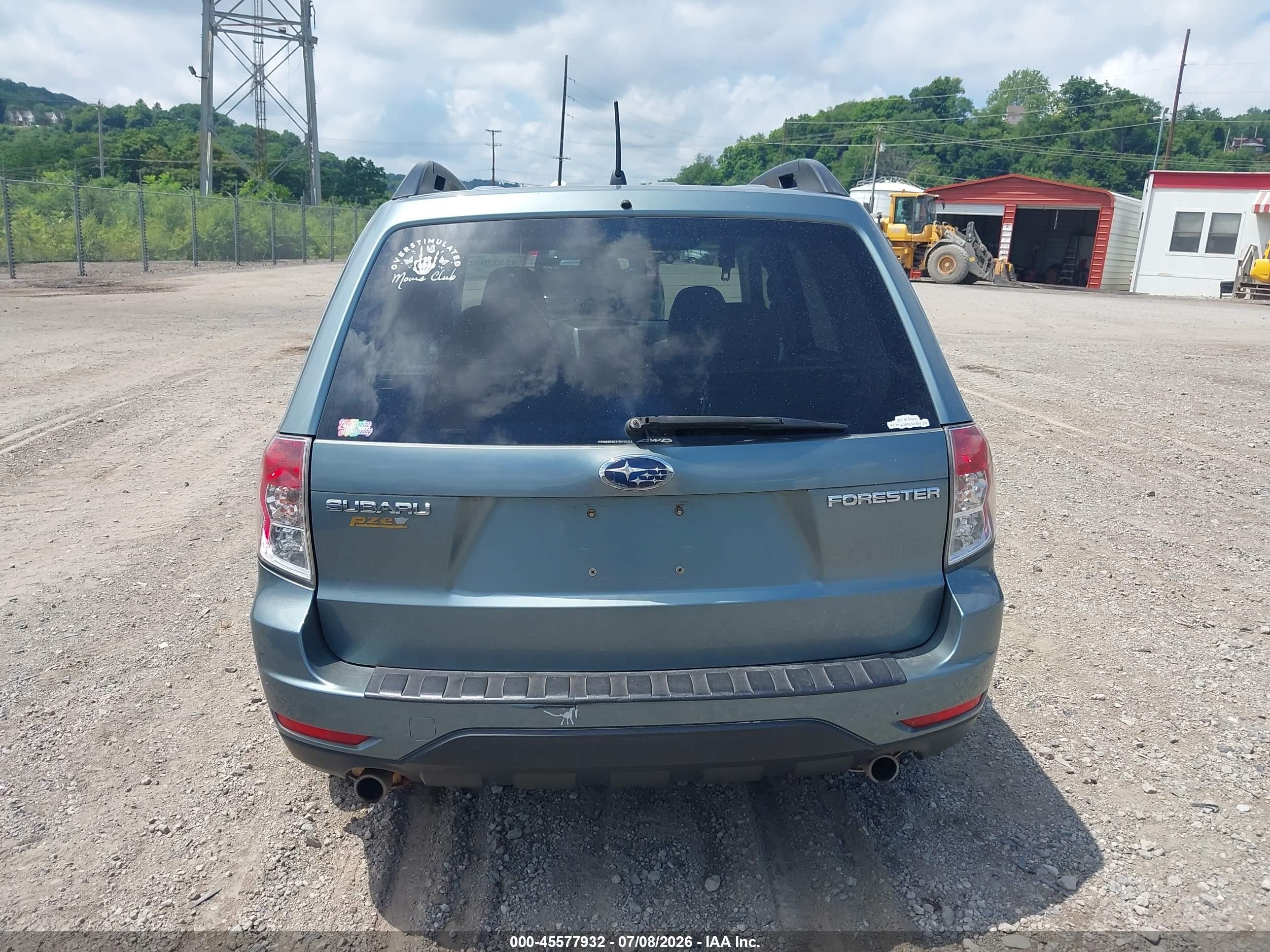 2009 Subaru Forester 2.5x Green vin: JF2SH63659H769694