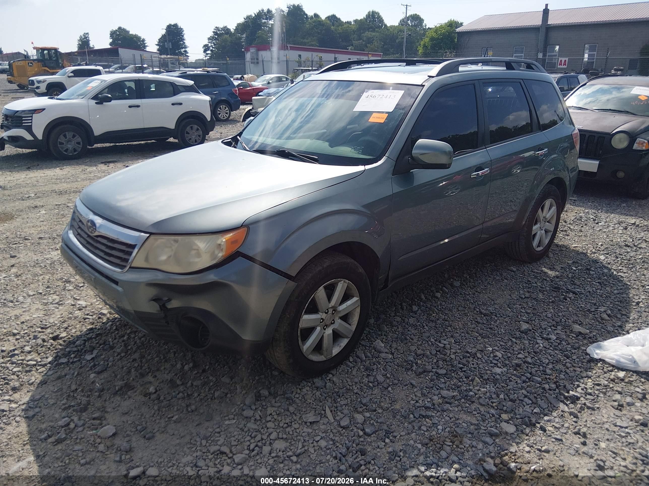 2009 Subaru Forester 2.5x Синий vin: JF2SH63669H725980