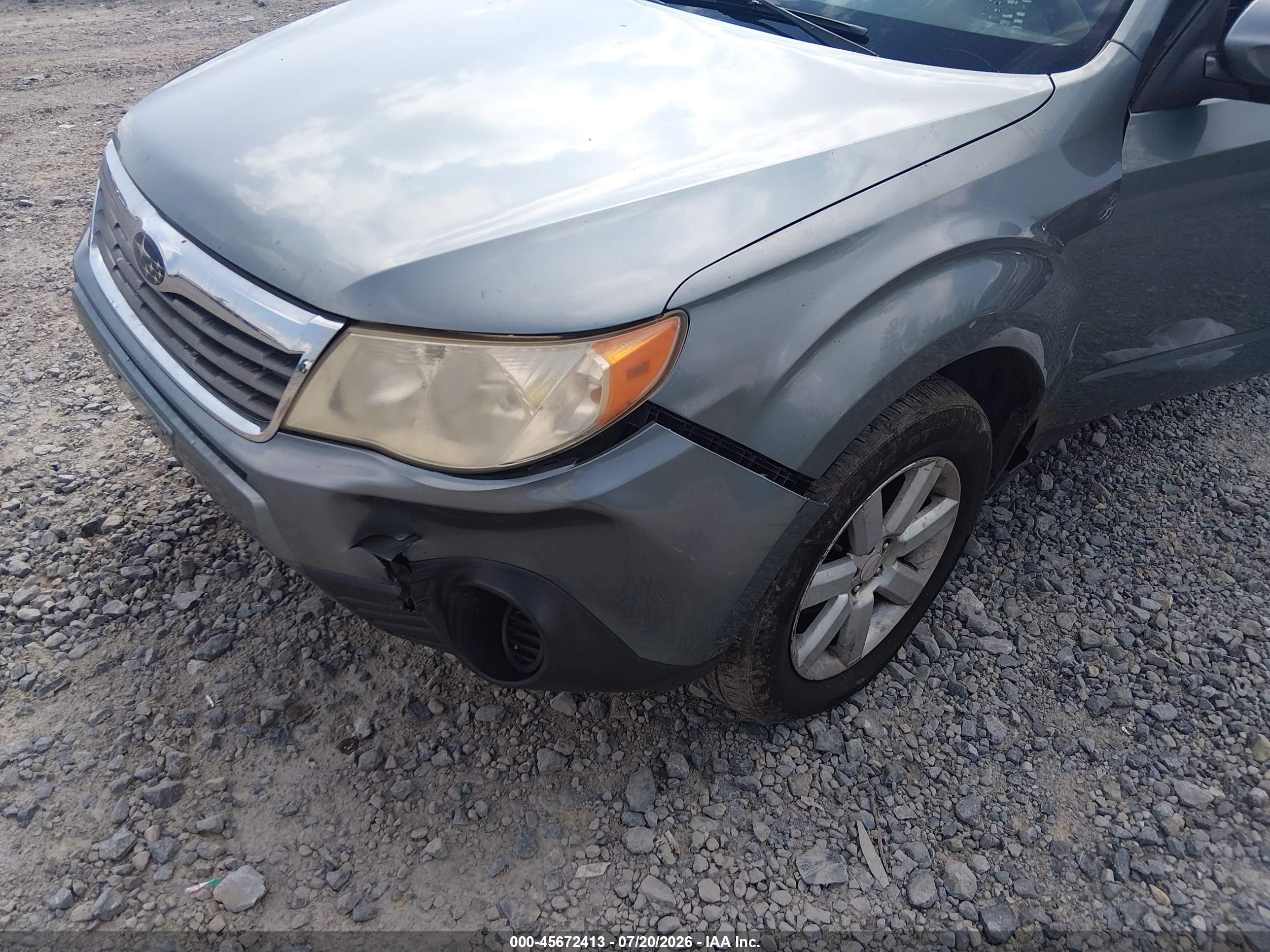 2009 Subaru Forester 2.5x Синий vin: JF2SH63669H725980