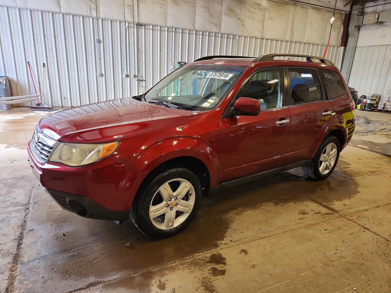 2009 Subaru Forester 2.5x Premium Burgundy vin: JF2SH63669H778002
