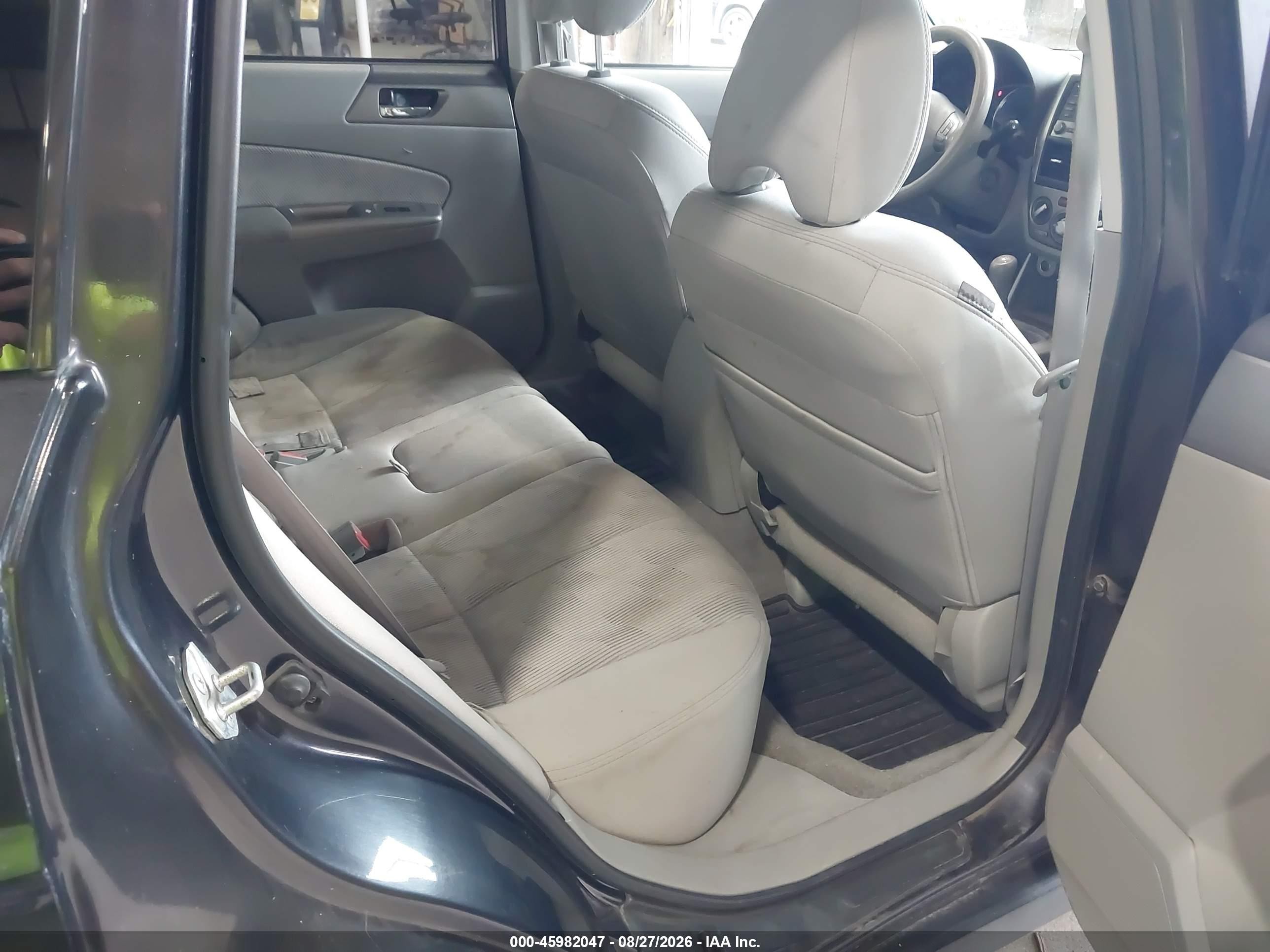 2009 Subaru Forester 2.5x Black vin: JF2SH63679G733477