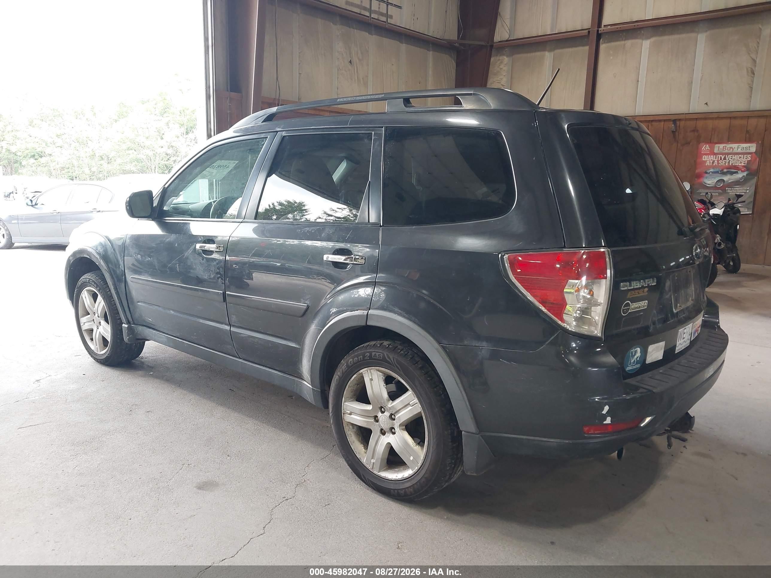 2009 Subaru Forester 2.5x Black vin: JF2SH63679G733477