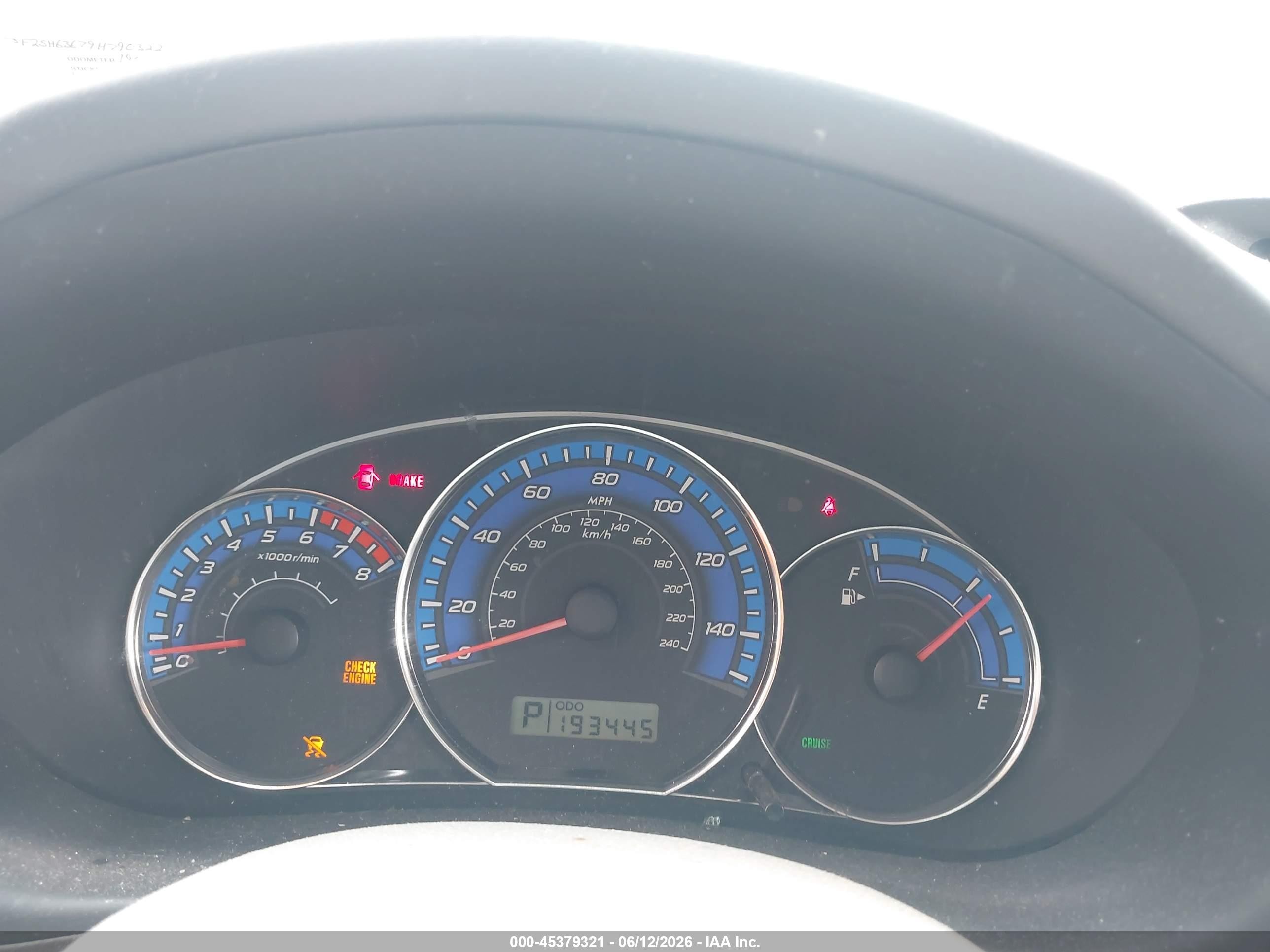 2009 Subaru Forester 2.5x Green vin: JF2SH63679H790322