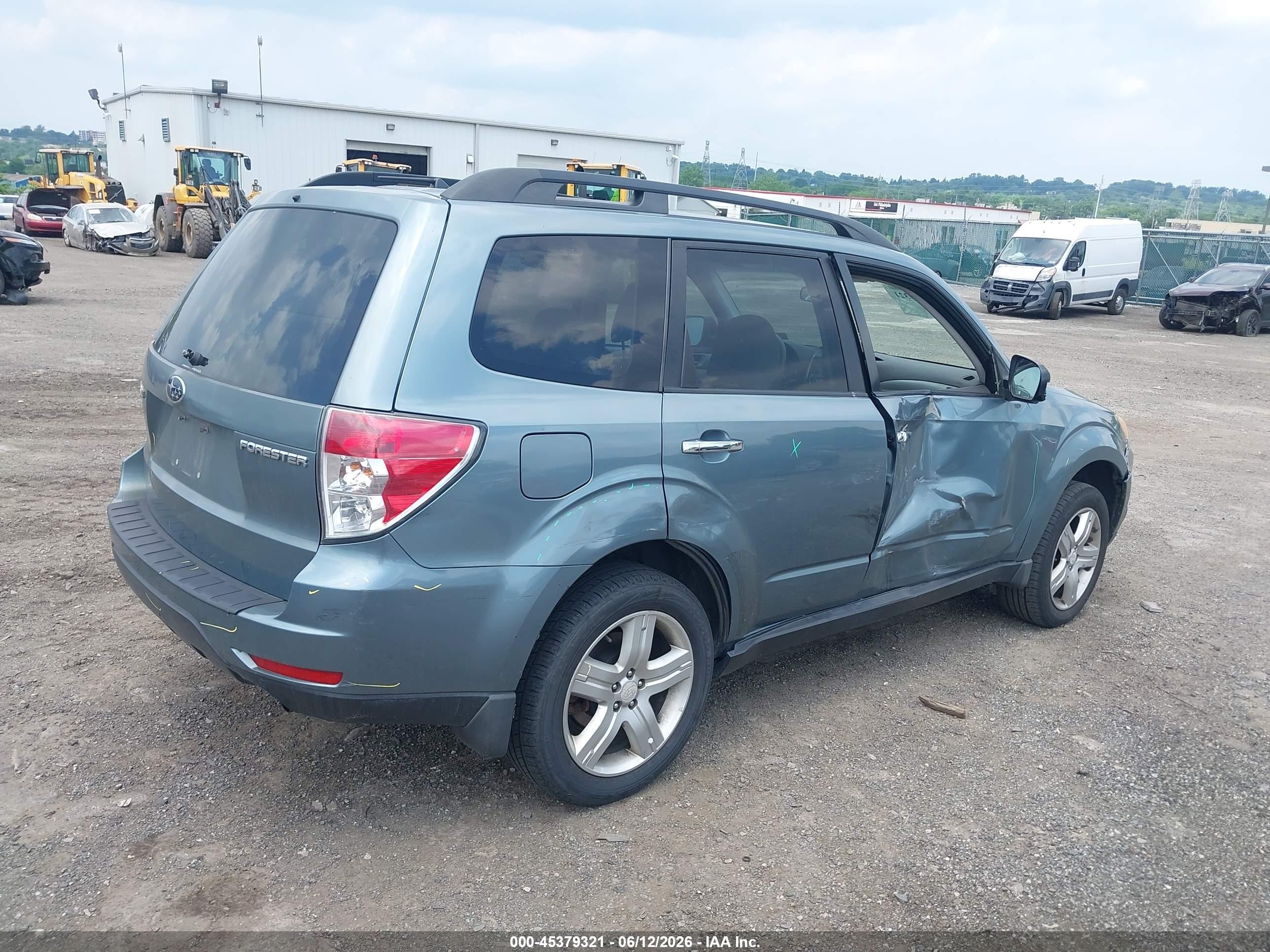 2009 Subaru Forester 2.5x Green vin: JF2SH63679H790322