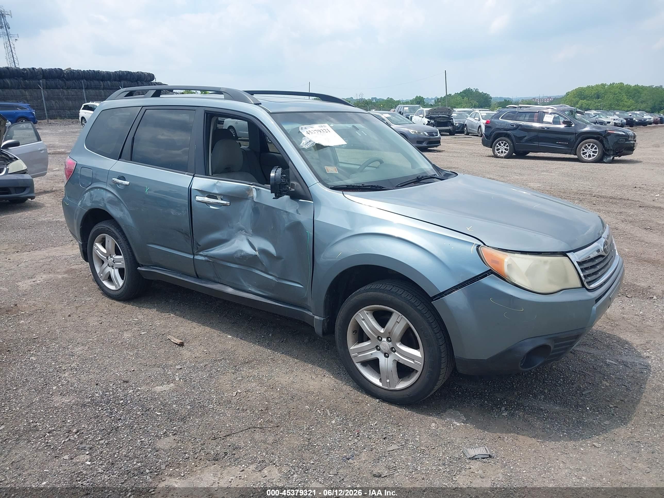 2009 Subaru Forester 2.5x Green vin: JF2SH63679H790322