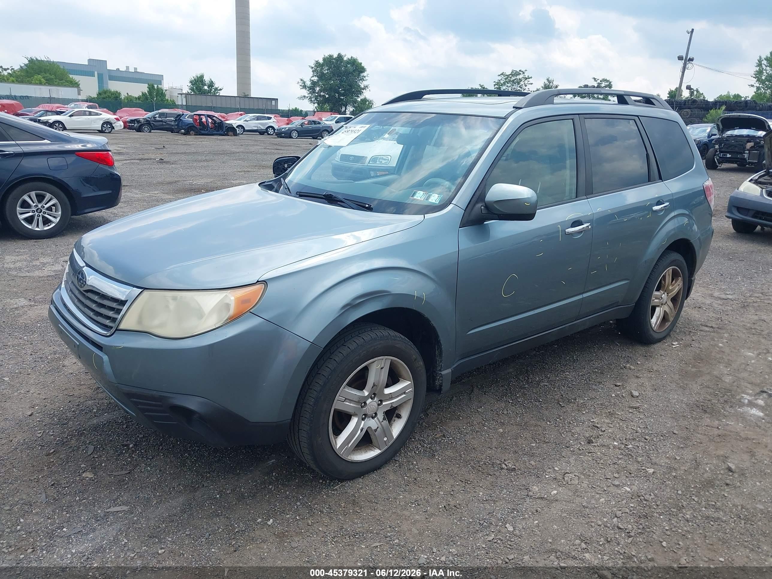 2009 Subaru Forester 2.5x Green vin: JF2SH63679H790322