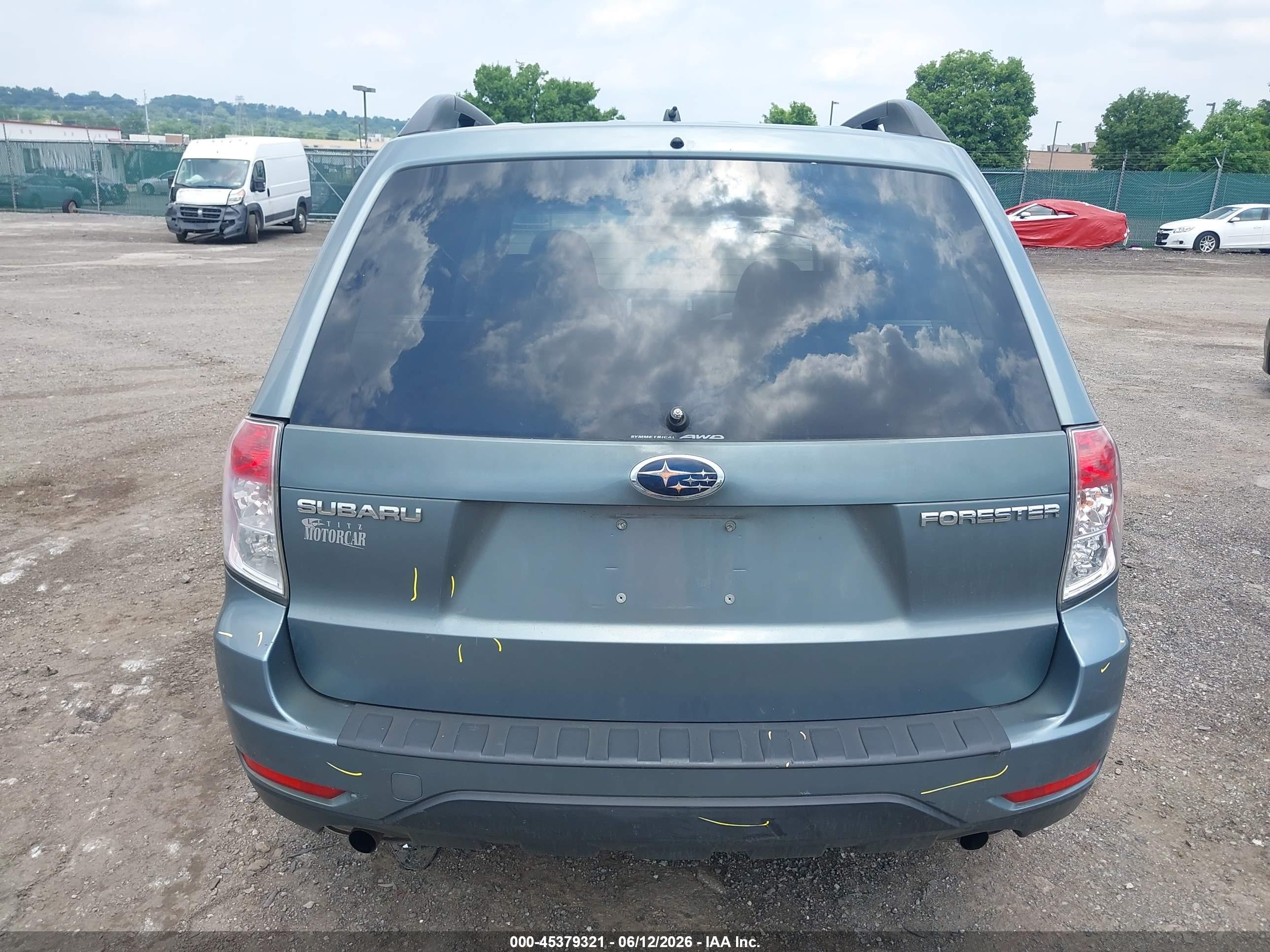 2009 Subaru Forester 2.5x Green vin: JF2SH63679H790322