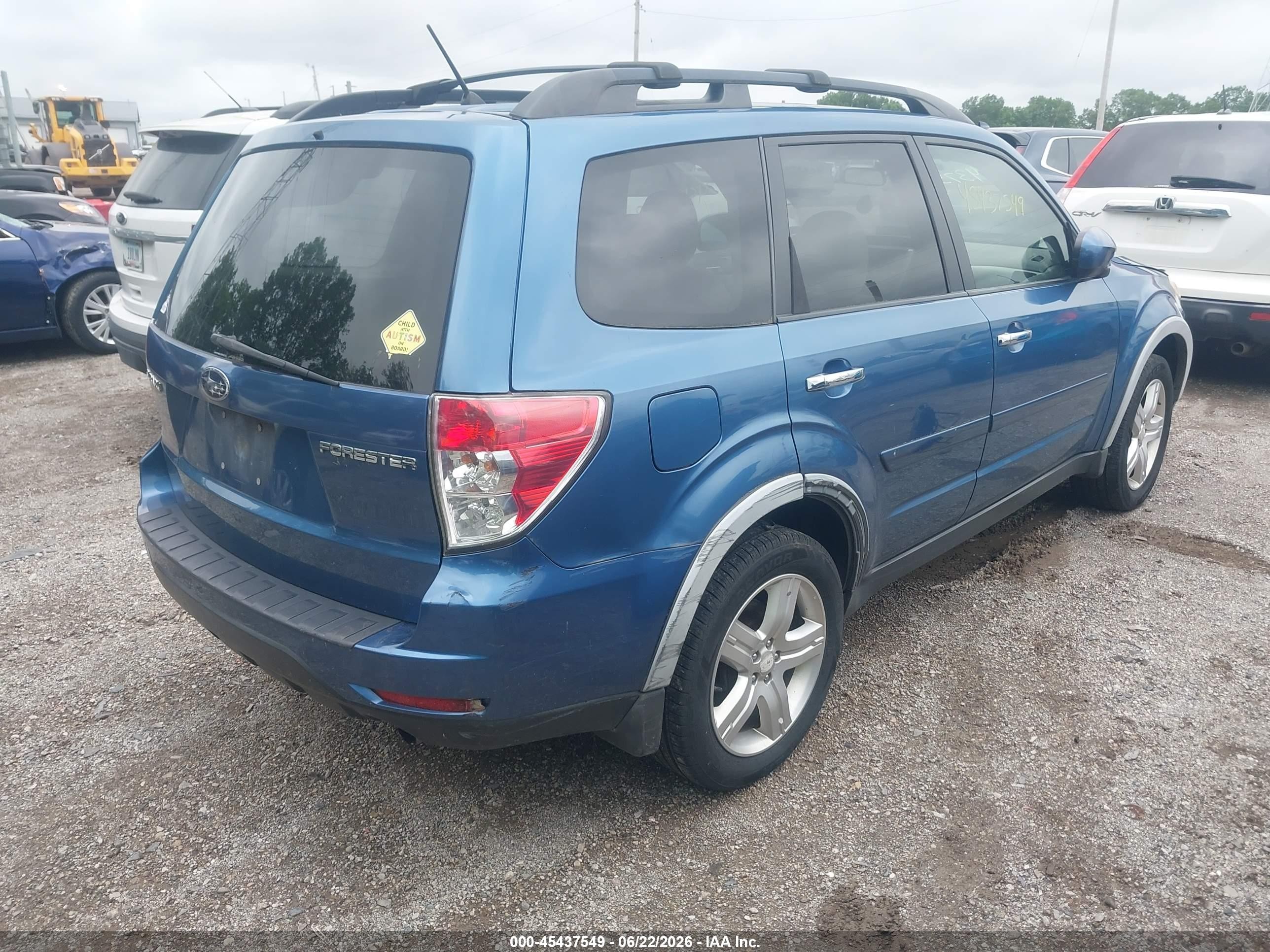 2009 Subaru Forester 2.5x Blue vin: JF2SH63689G715926