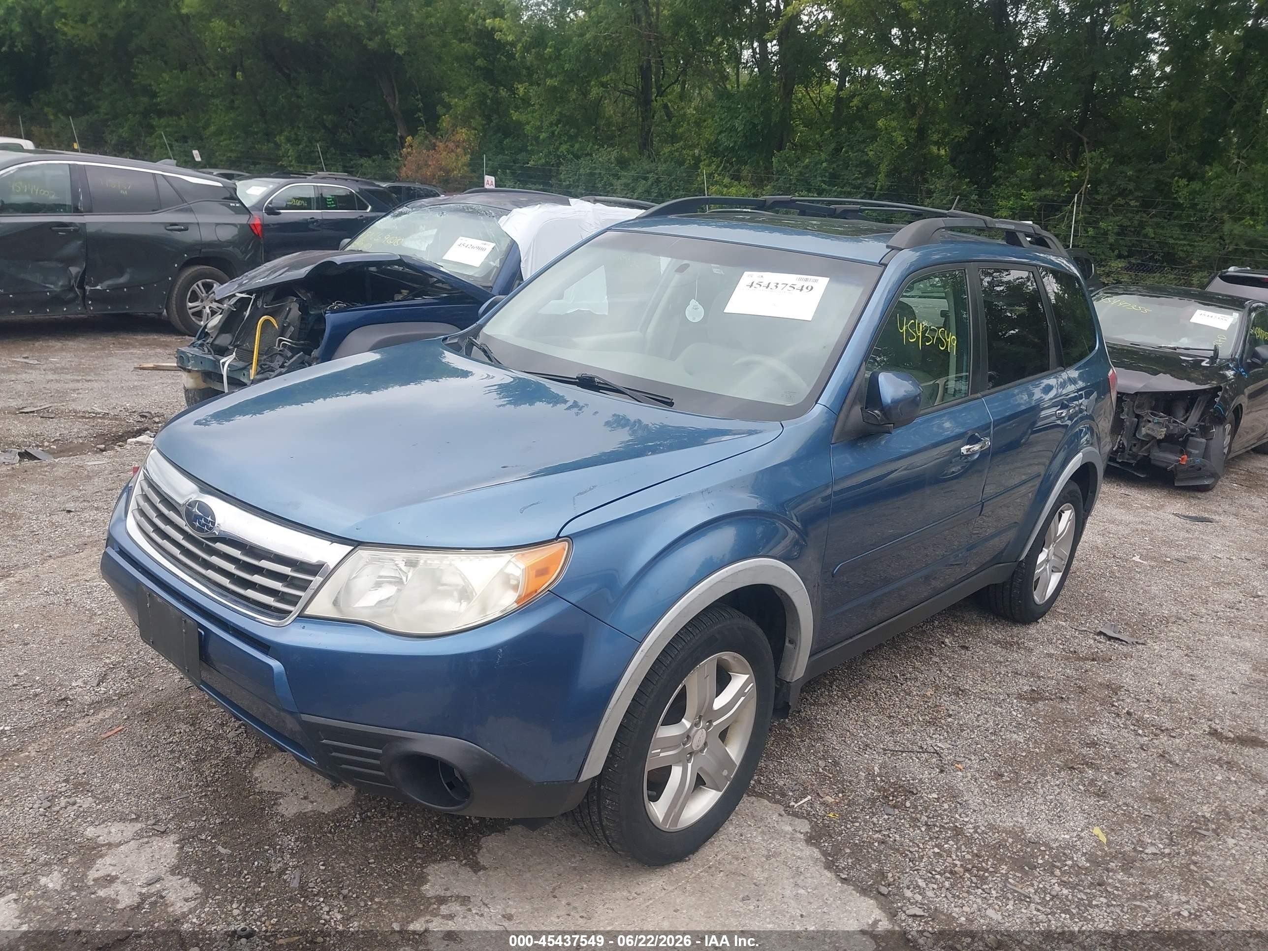 2009 Subaru Forester 2.5x Blue vin: JF2SH63689G715926