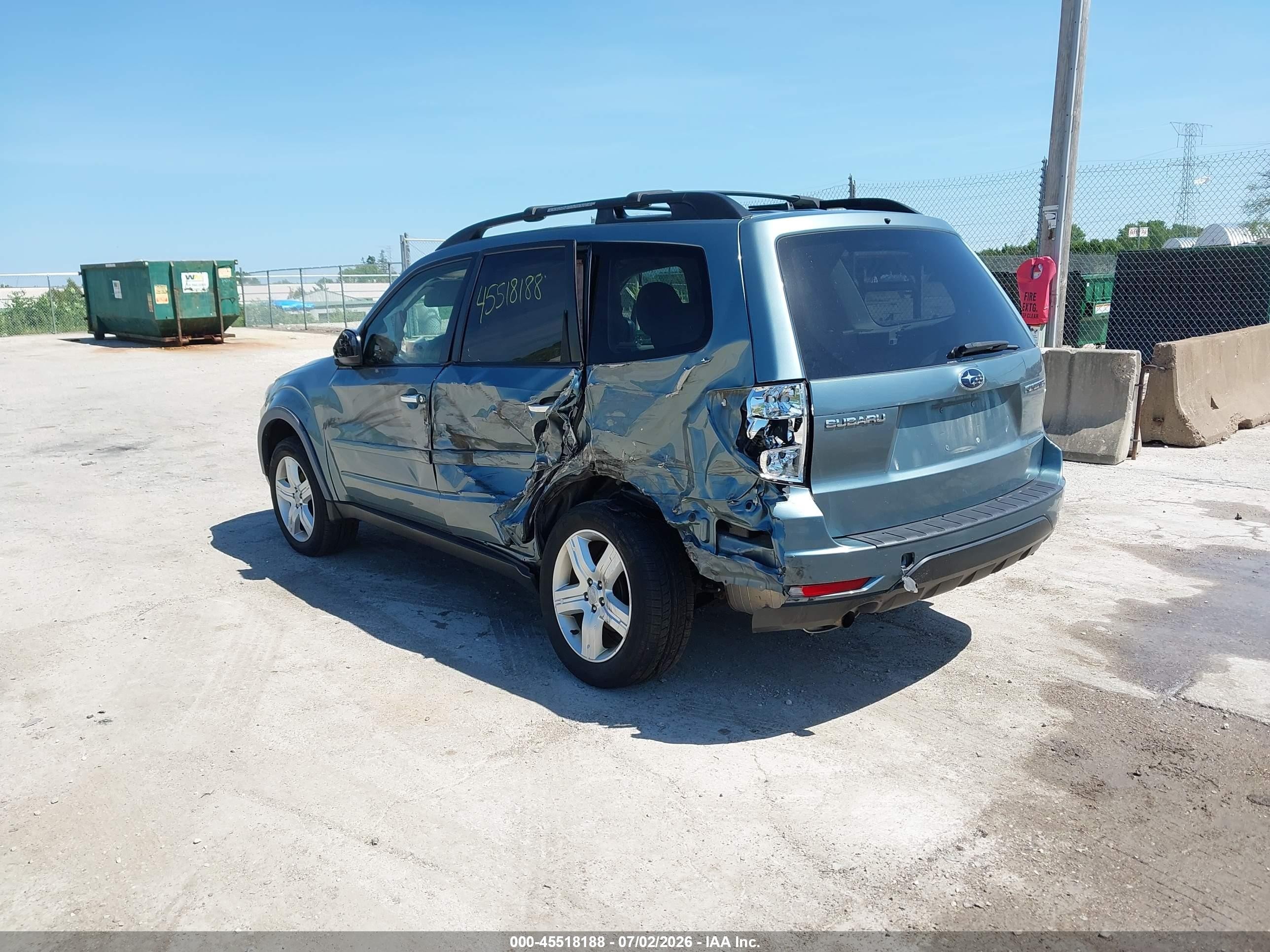 2009 Subaru Forester 2.5x Blue vin: JF2SH63689H735927