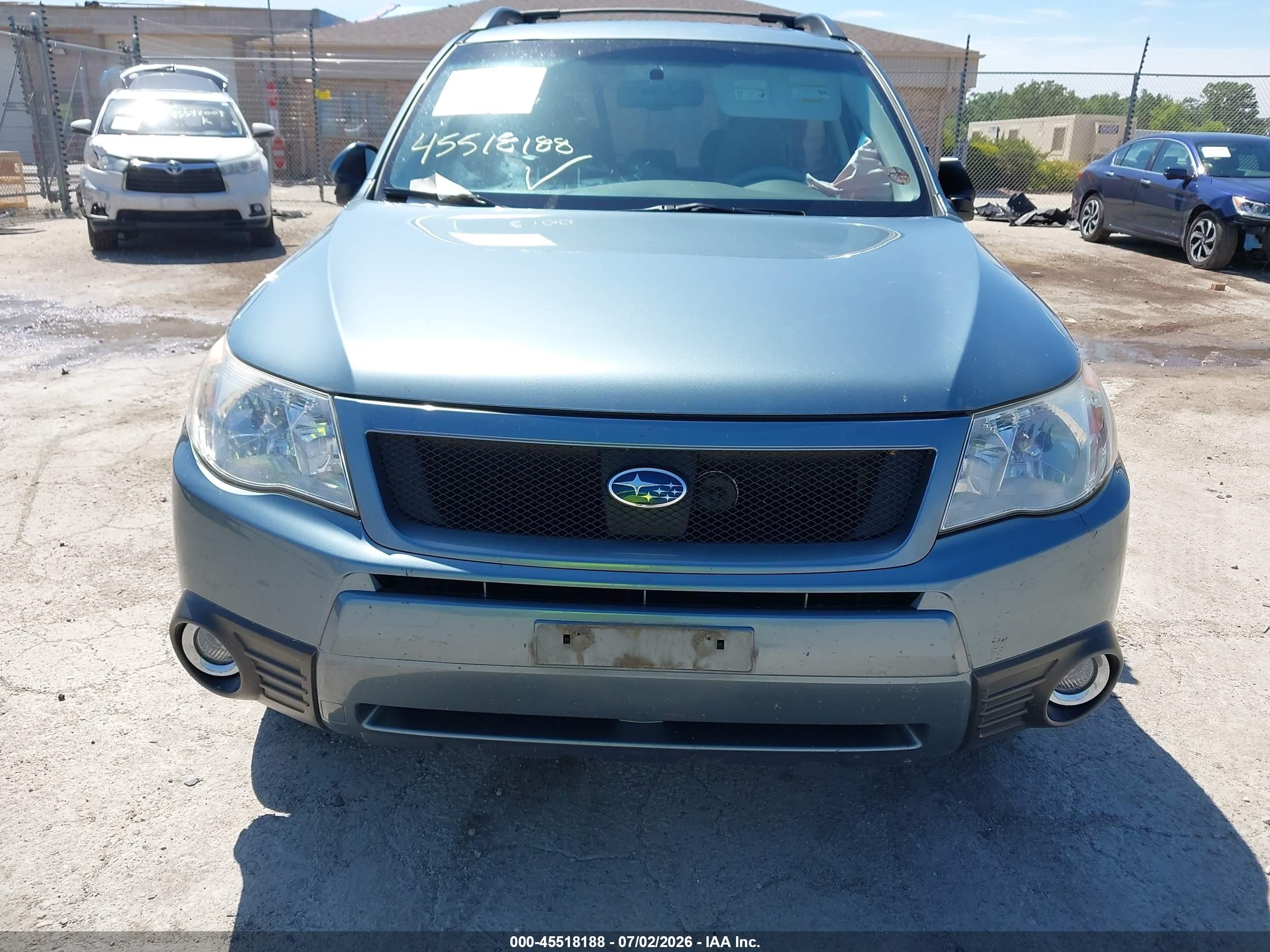 2009 Subaru Forester 2.5x Blue vin: JF2SH63689H735927