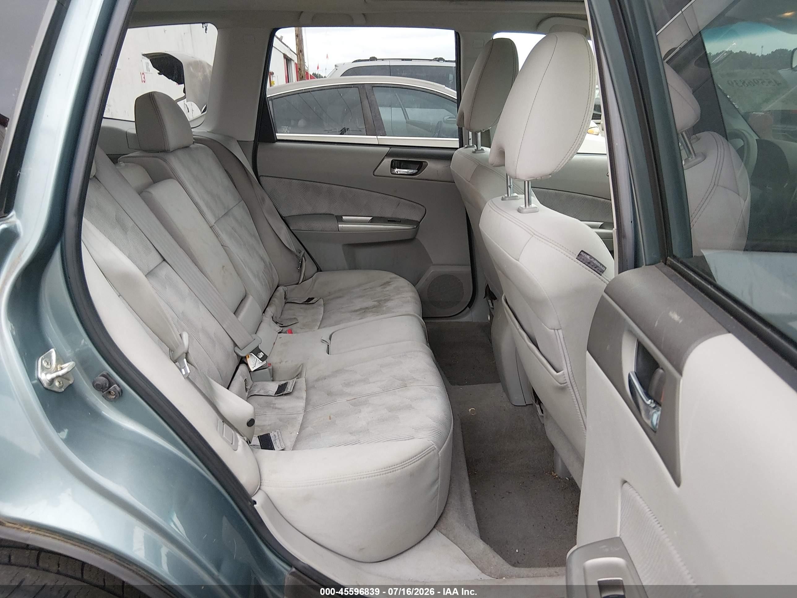 2009 Subaru Forester 2.5x Light Blue vin: JF2SH63689H789289