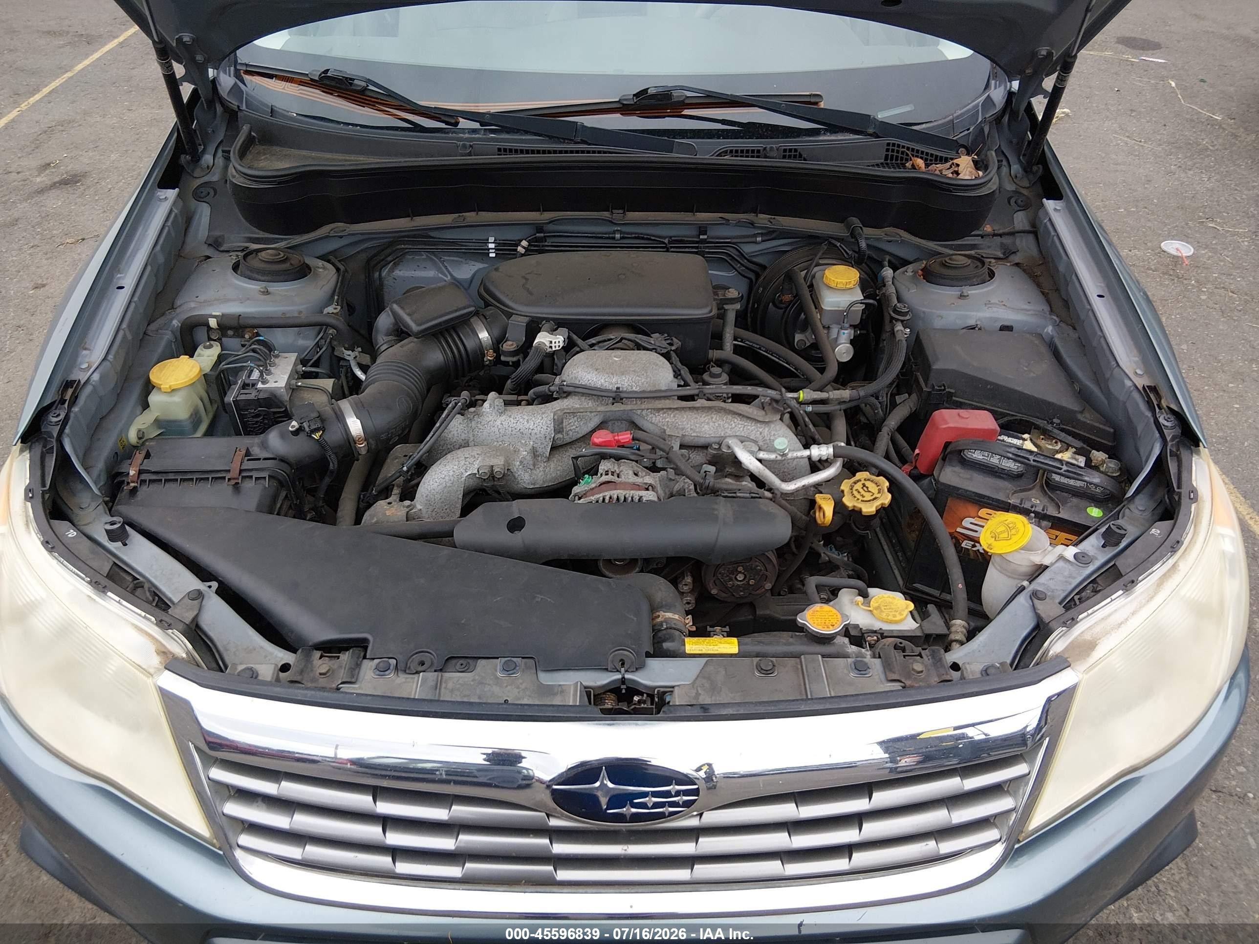 2009 Subaru Forester 2.5x Light Blue vin: JF2SH63689H789289