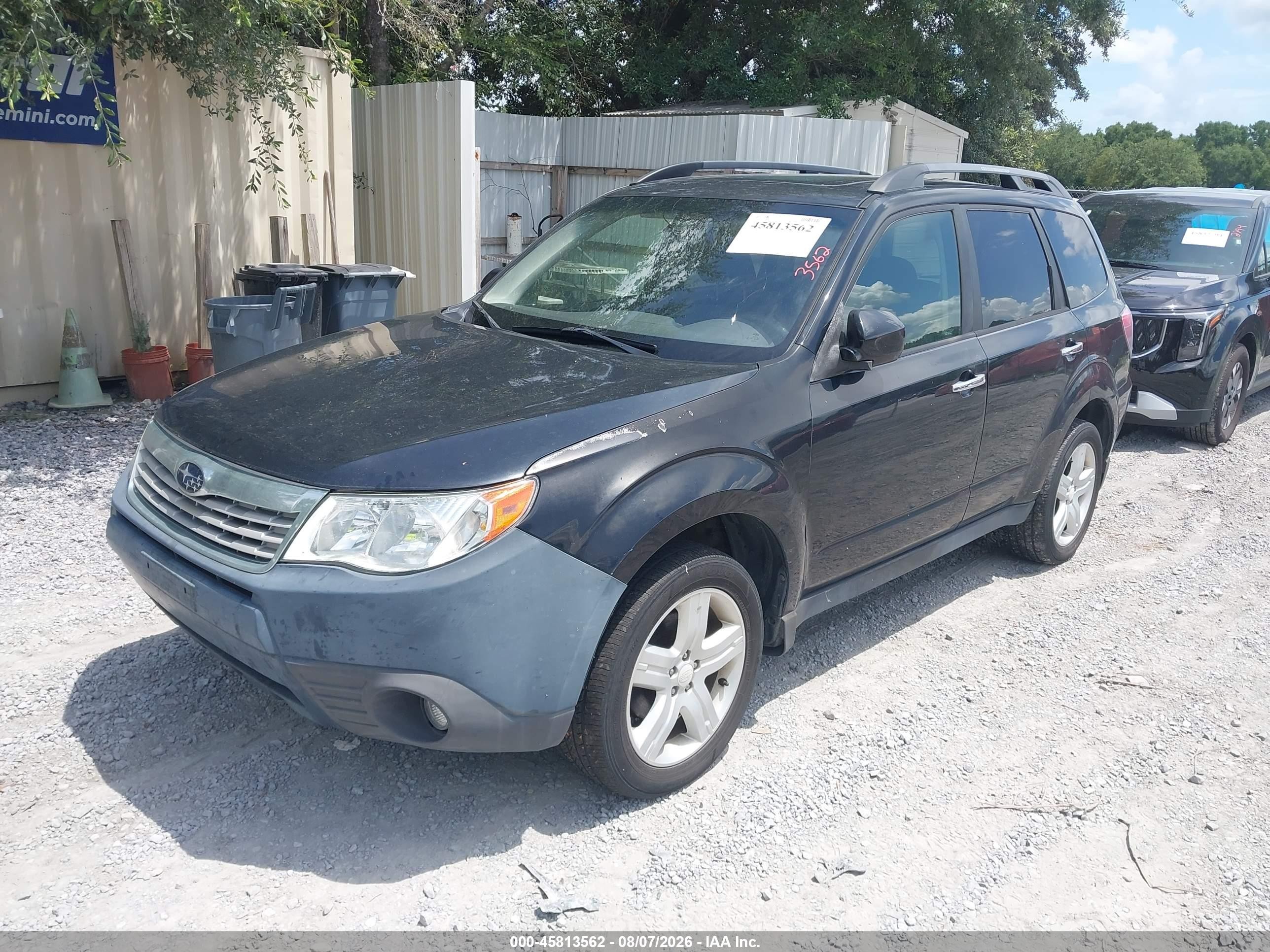 2009 Subaru Forester 2.5x Premium Black vin: JF2SH63689H791897