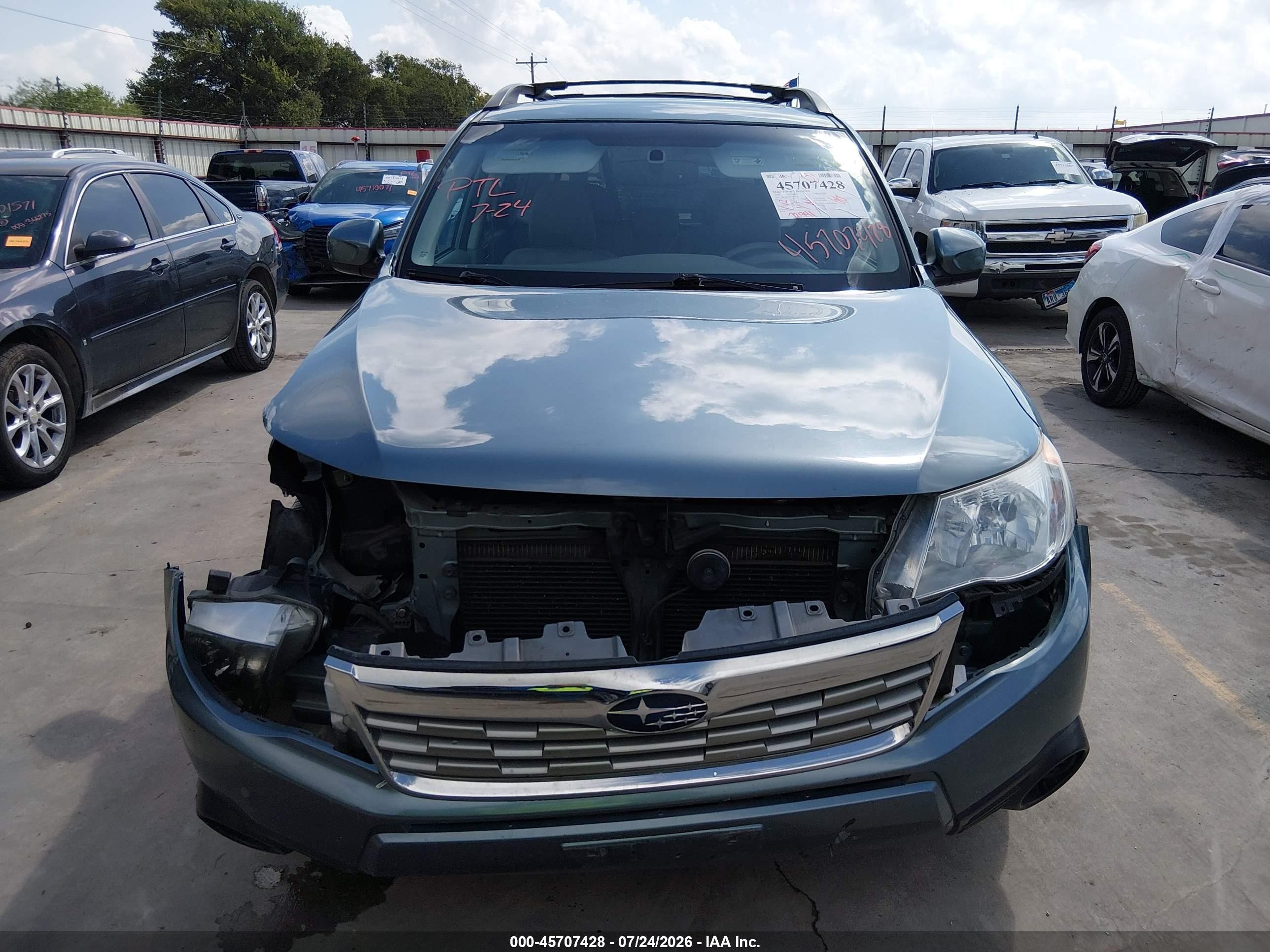 2009 Subaru Forester 2.5x Teal vin: JF2SH63699H730445