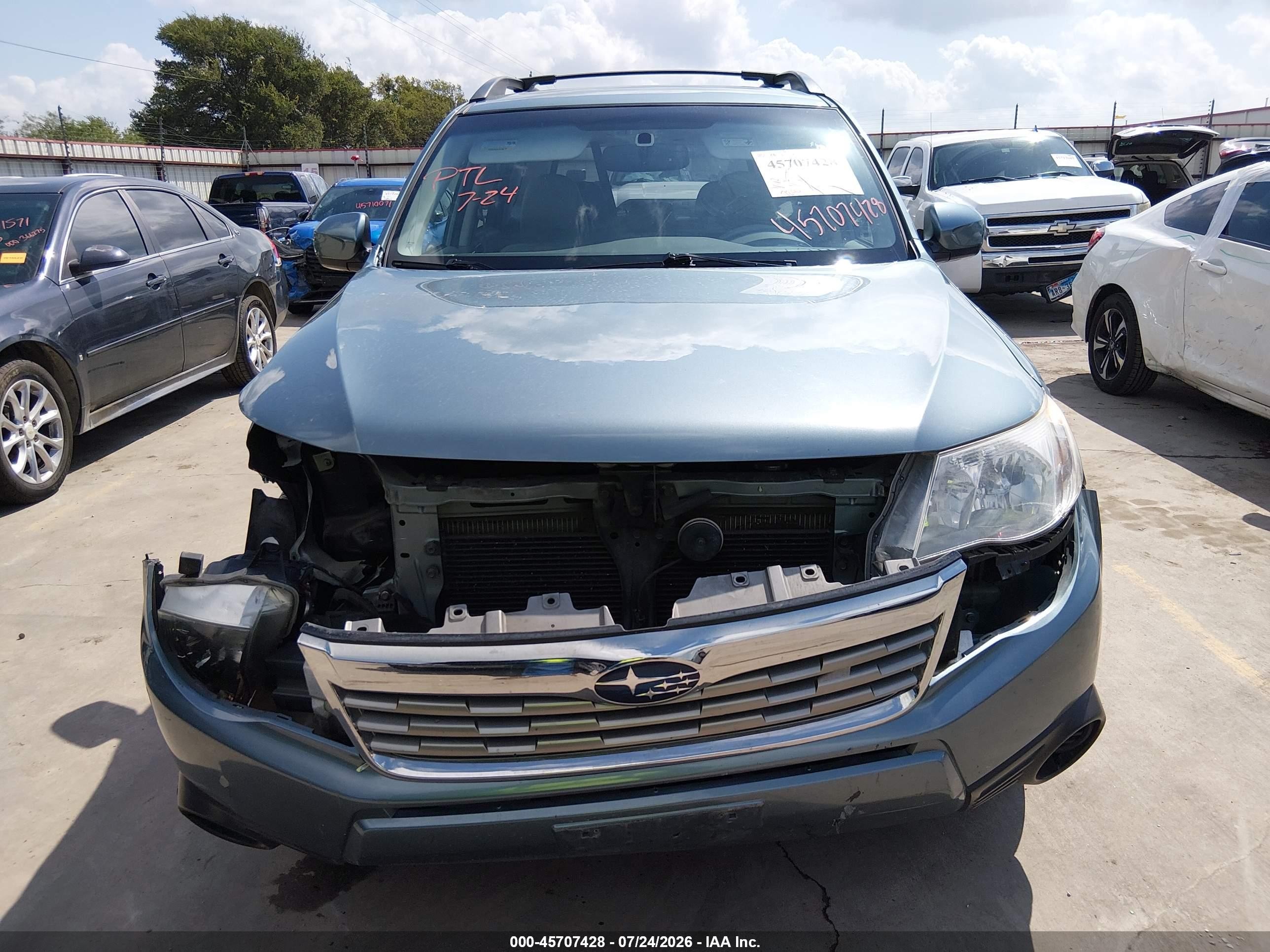 2009 Subaru Forester 2.5x Teal vin: JF2SH63699H730445