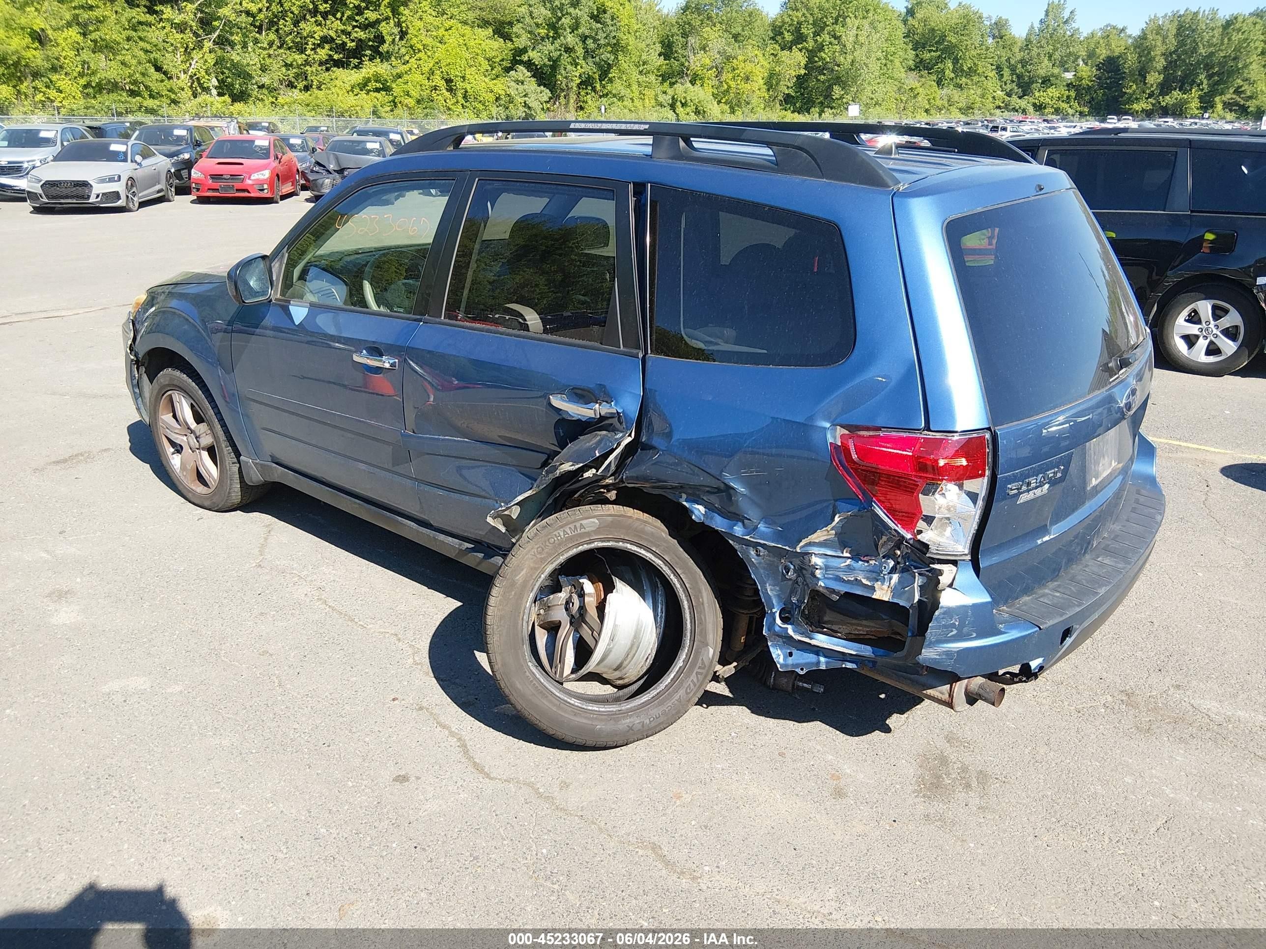 2009 Subaru Forester 2.5x Limited Синий vin: JF2SH64609H738481