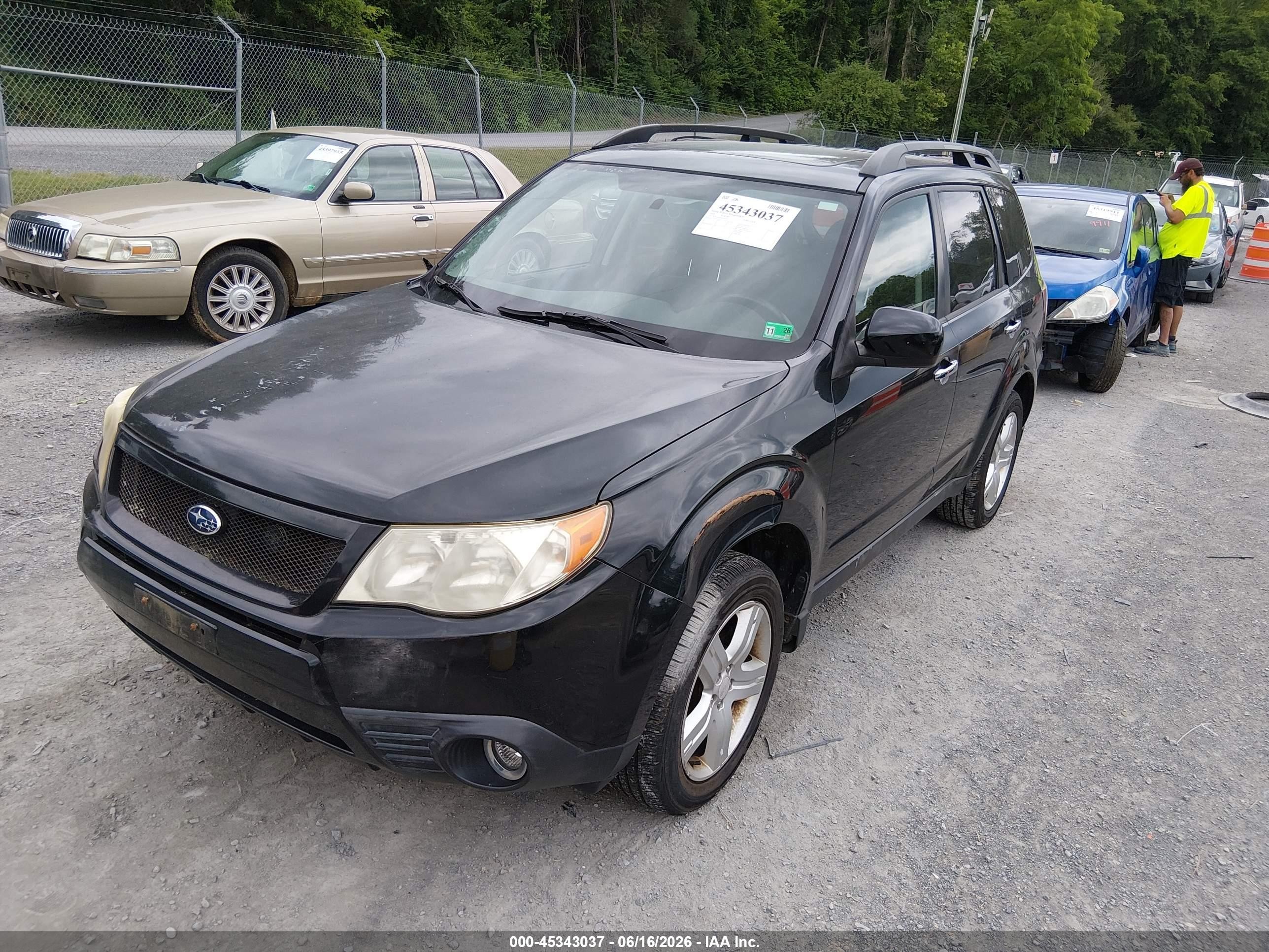 2009 Subaru Forester 2.5x Limited Black vin: JF2SH64609H749397