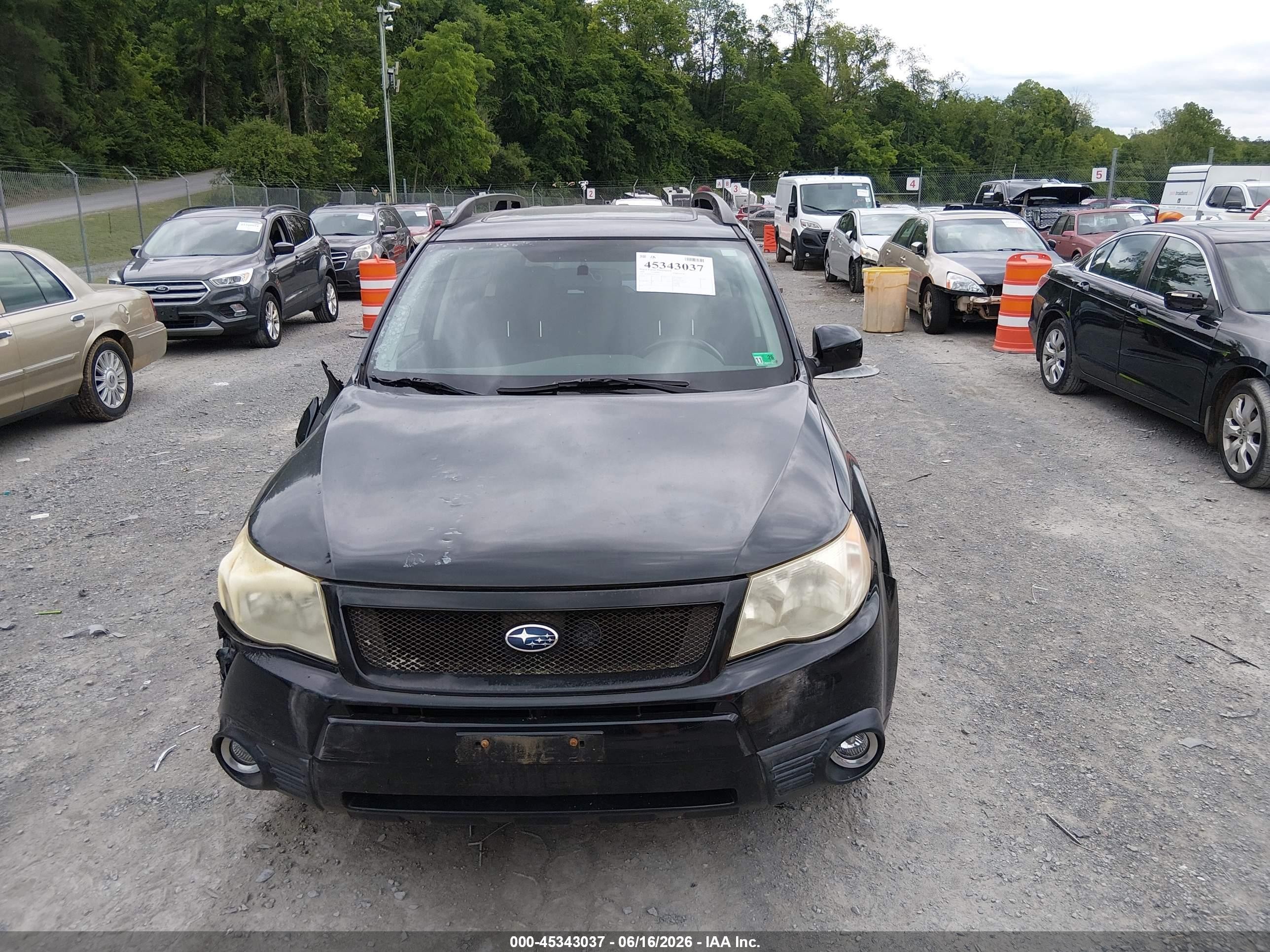 2009 Subaru Forester 2.5x Limited Black vin: JF2SH64609H749397