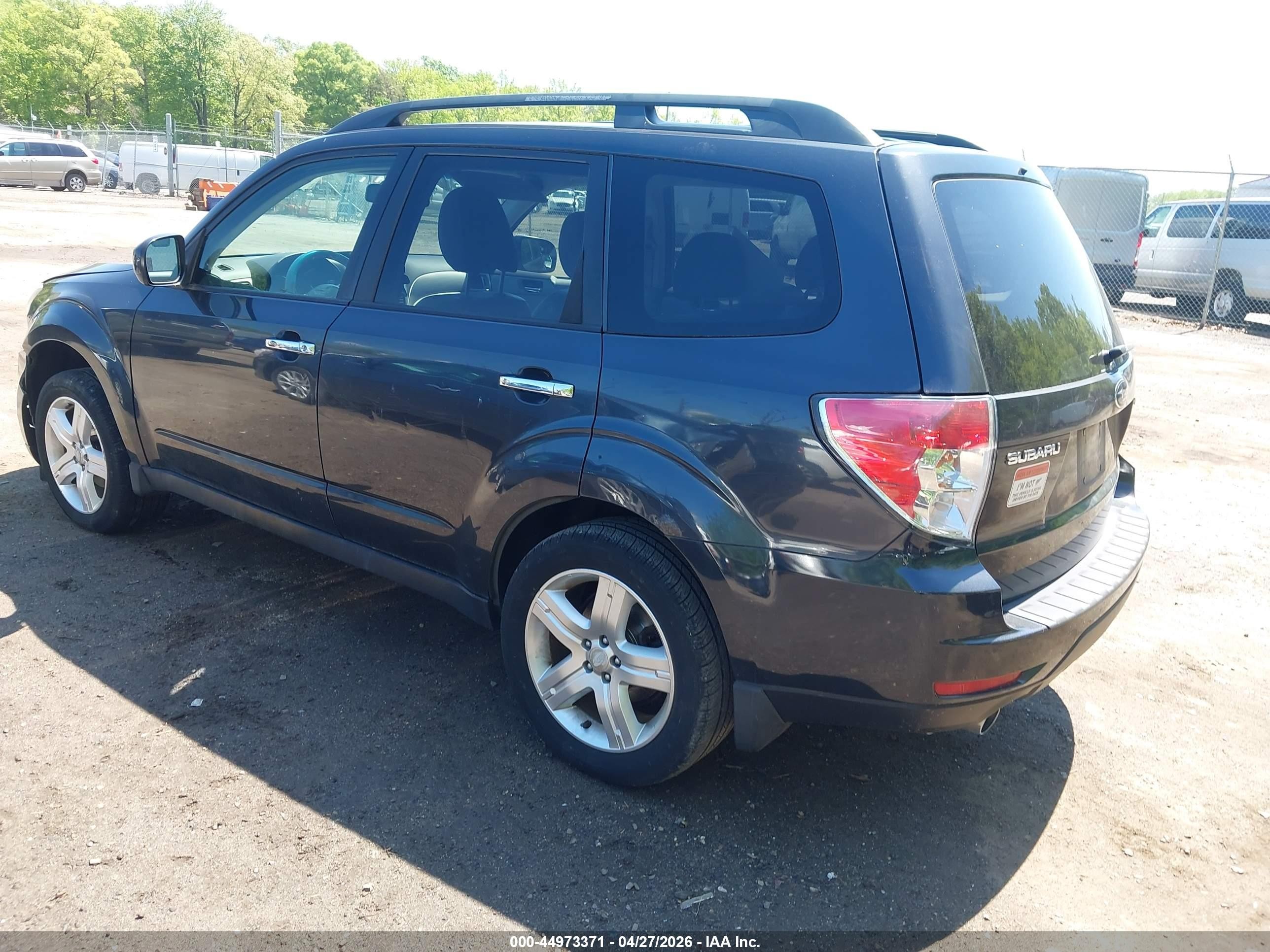 2009 Subaru Forester 2.5x Limited Black vin: JF2SH64629H717227
