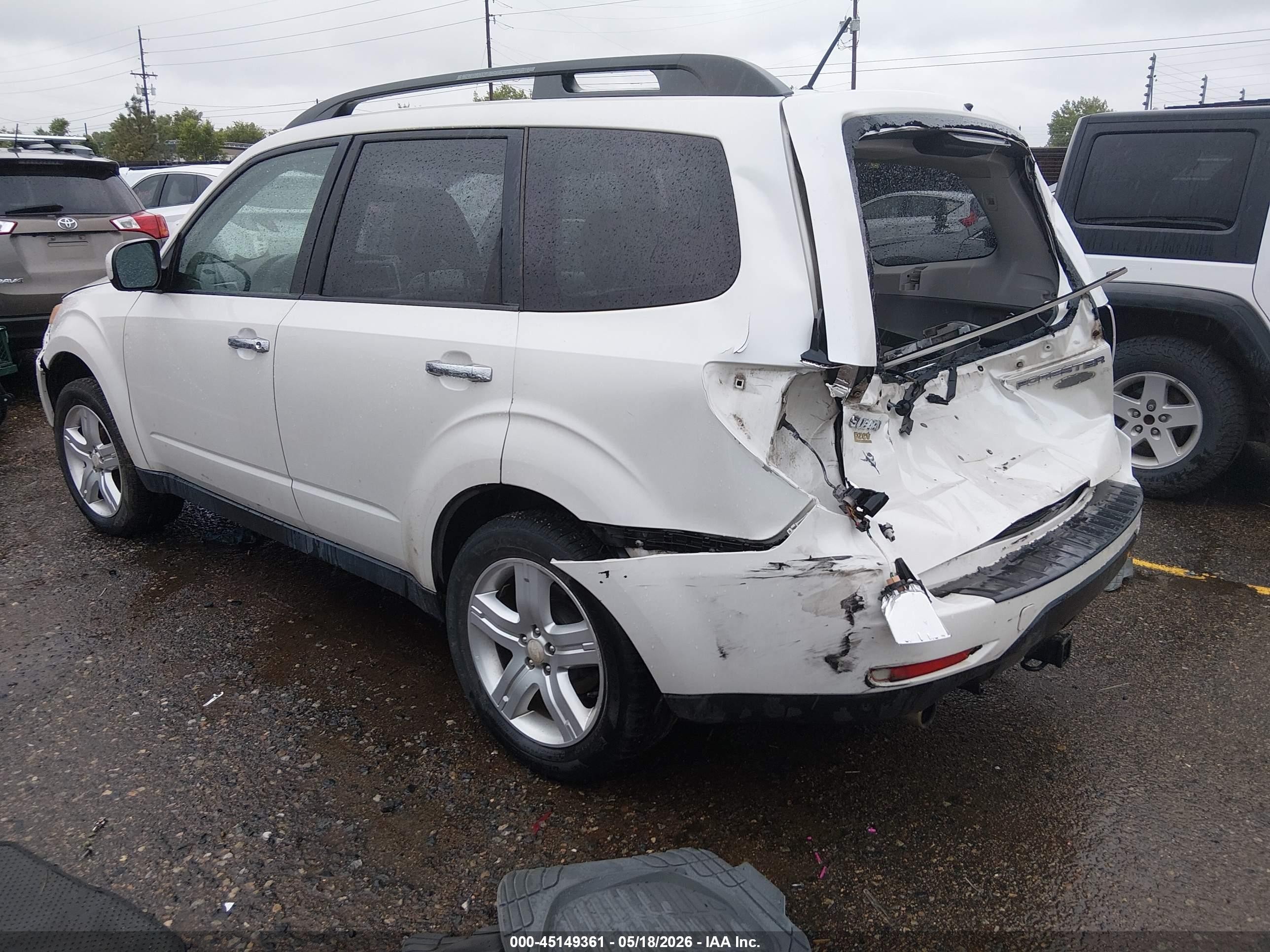 2009 Subaru Forester 2.5x Limited White vin: JF2SH64629H719933