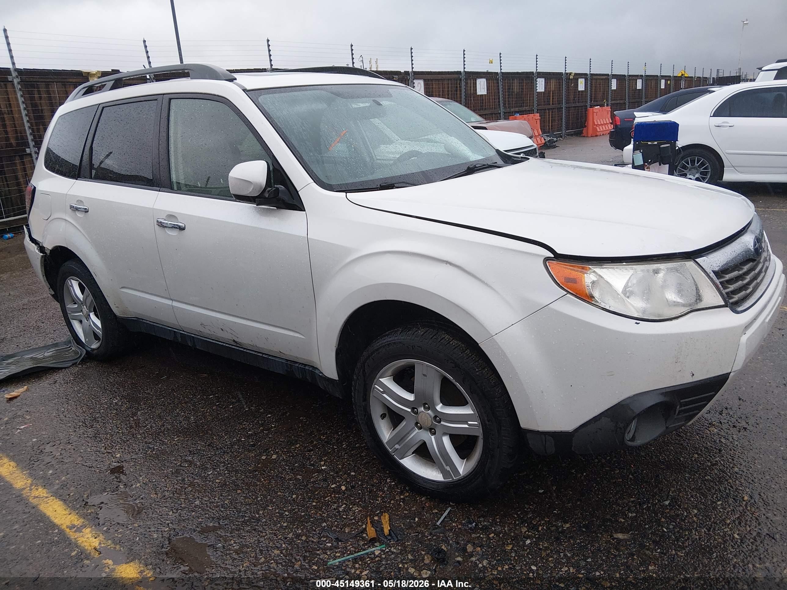 2009 Subaru Forester 2.5x Limited White vin: JF2SH64629H719933