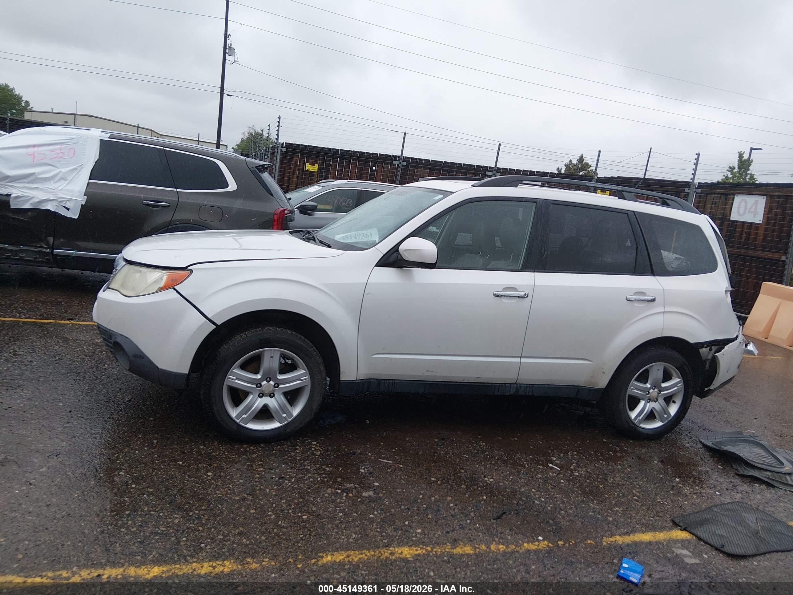 2009 Subaru Forester 2.5x Limited White vin: JF2SH64629H719933